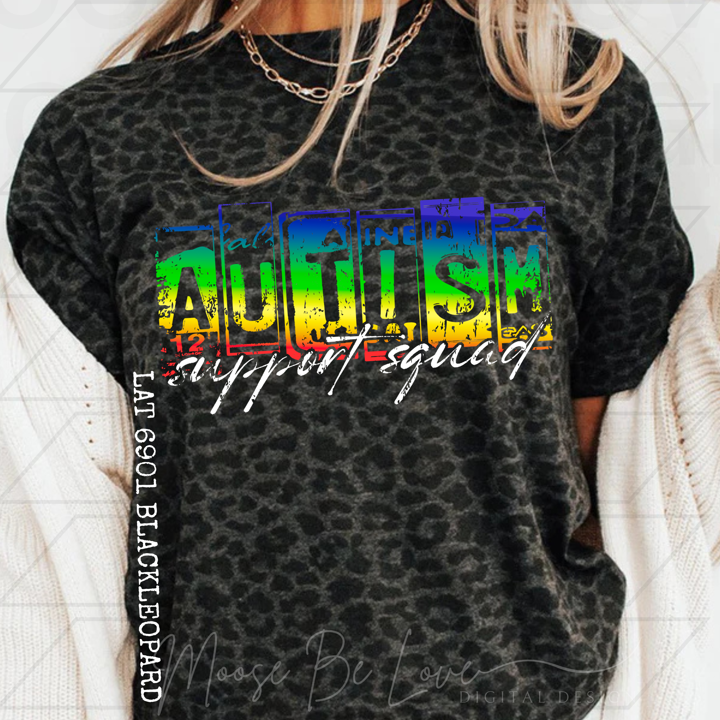 AUTISM SUPPORT SQUAD LICENSE PLATE  PNG