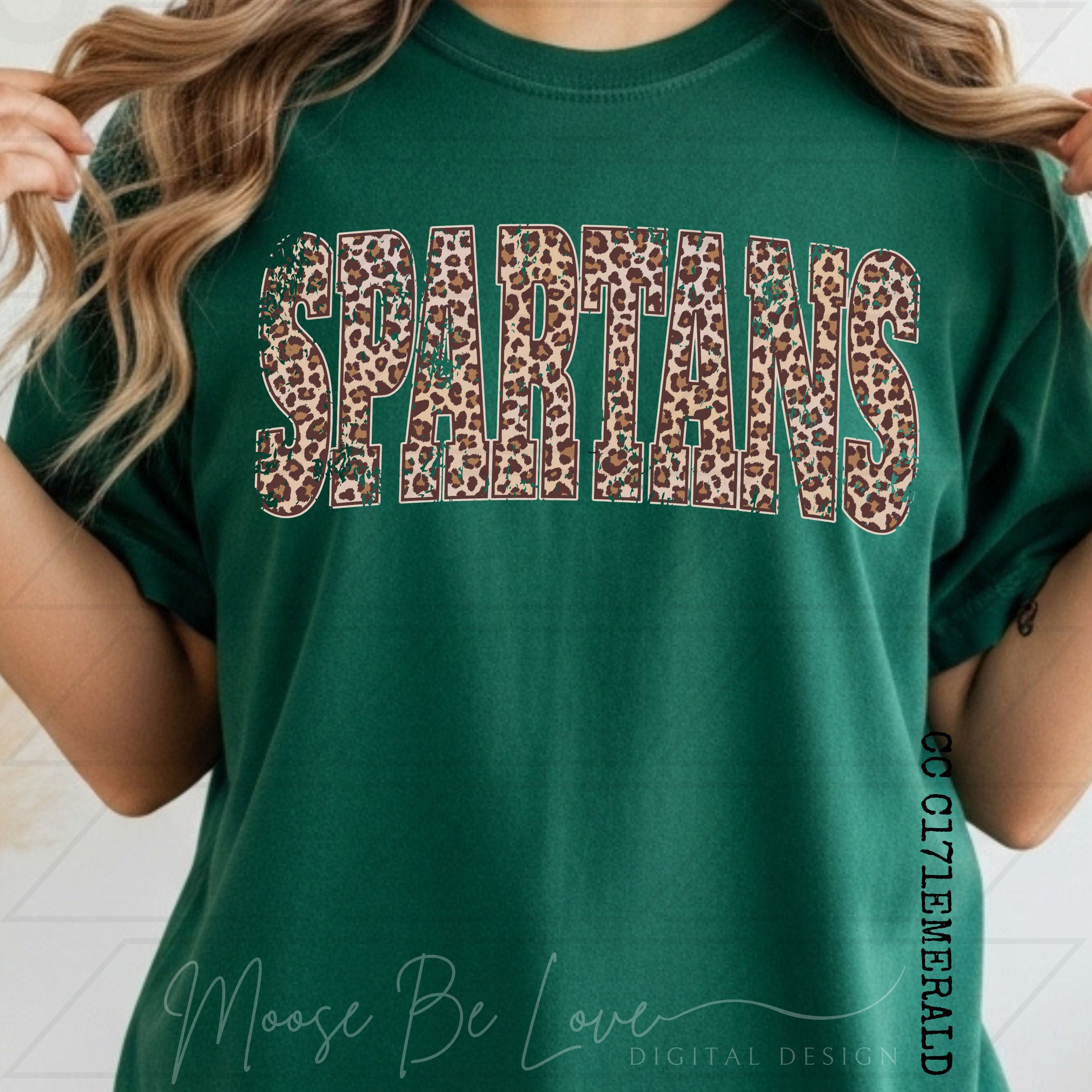 SPARTANS VINTAGE LEOPARD ARCH PNG