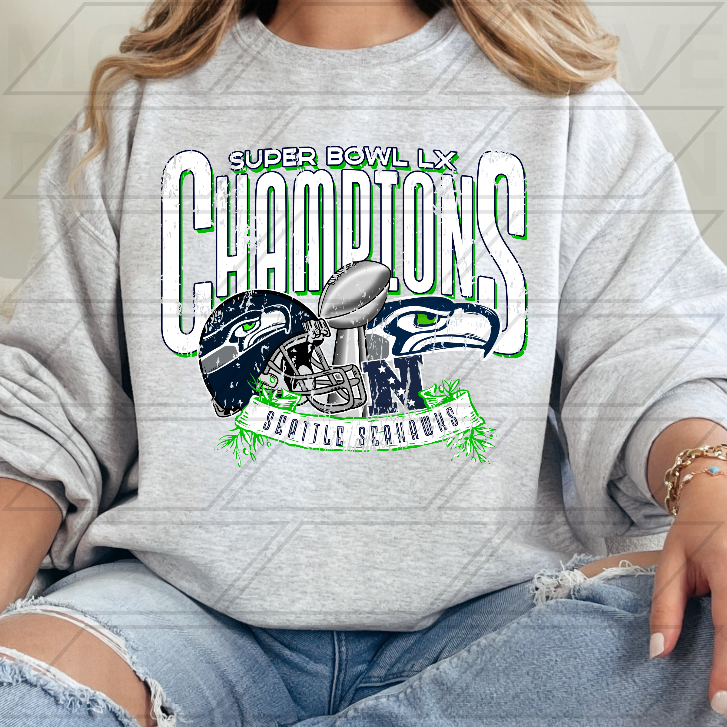 SEAHAWKS FOX KEITH BANNER SUPER BOWL LX CHAMPIONS PNG