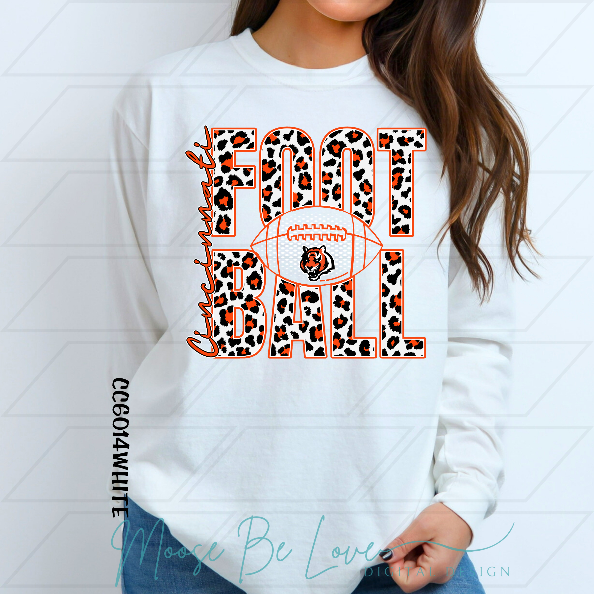 BENGALS LEOPARD STACKED FOOTBALL BUNDLE