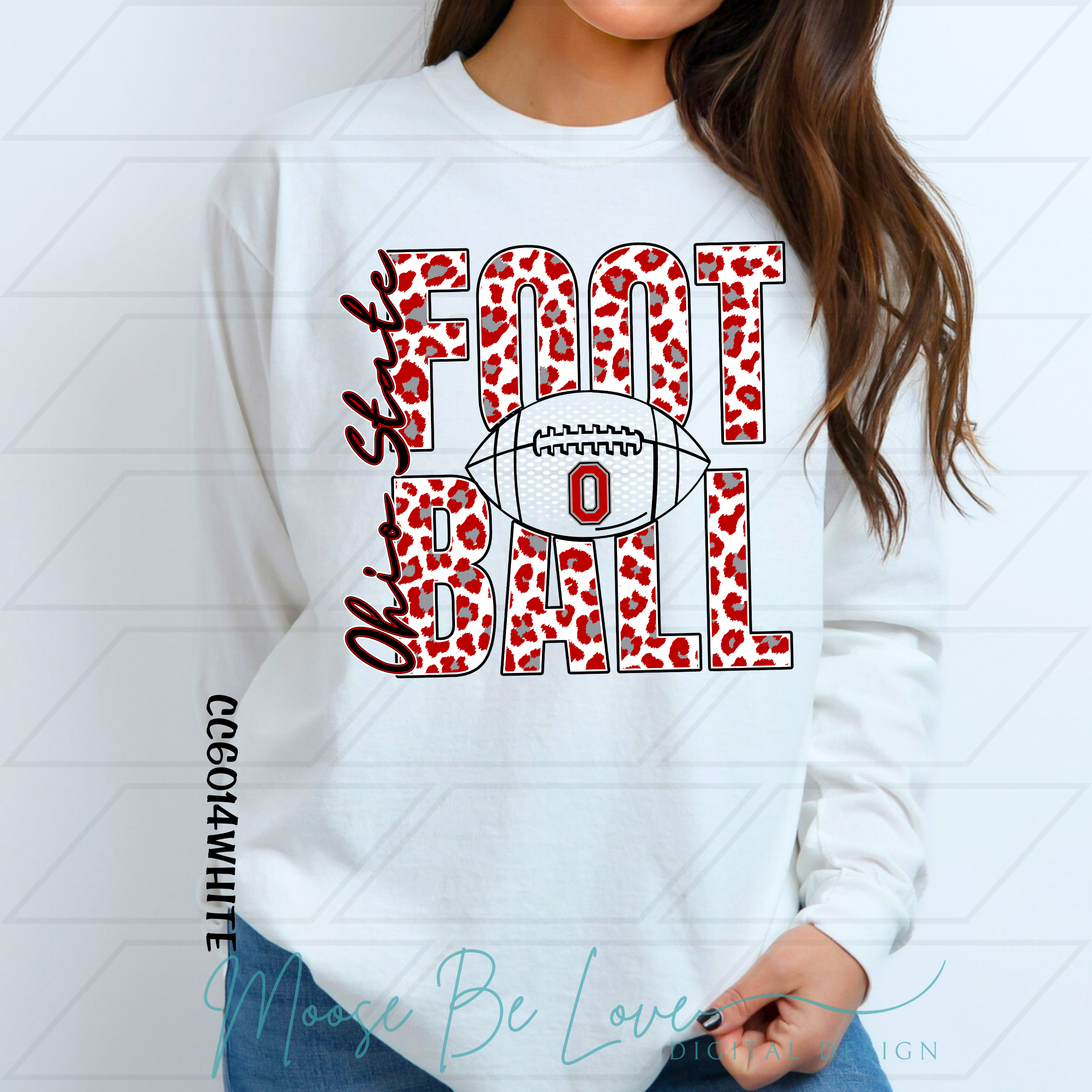 OHIO STATE LEOPARD STACKED FOOTBALL BUNDLE