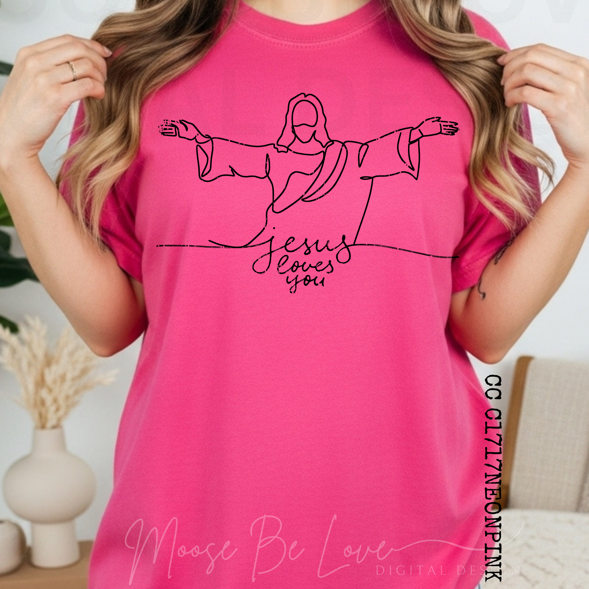 JESUS LOVES YOU LINE ART BUNDLE