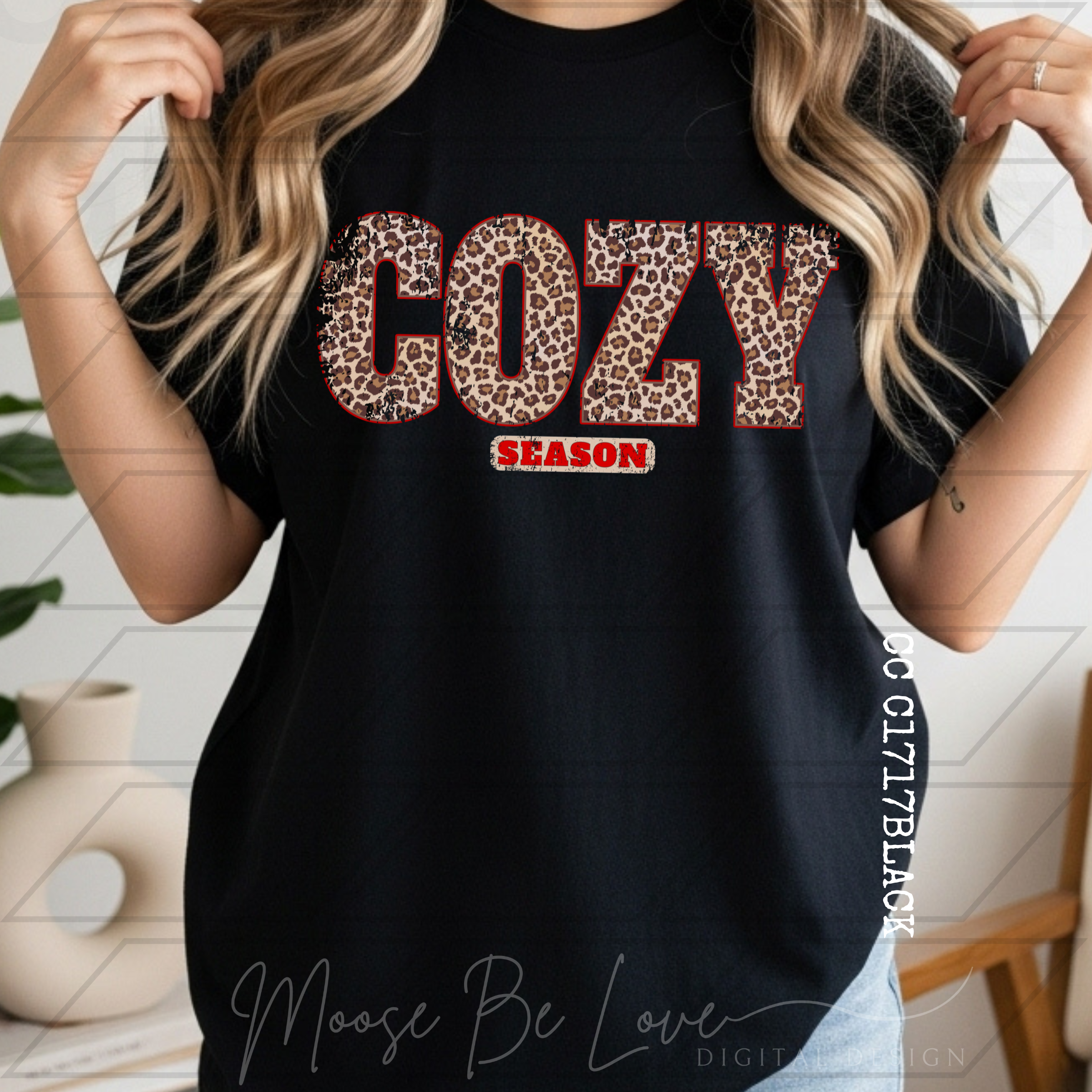 COZY SEASON VINTAGE LEOPARD PNG