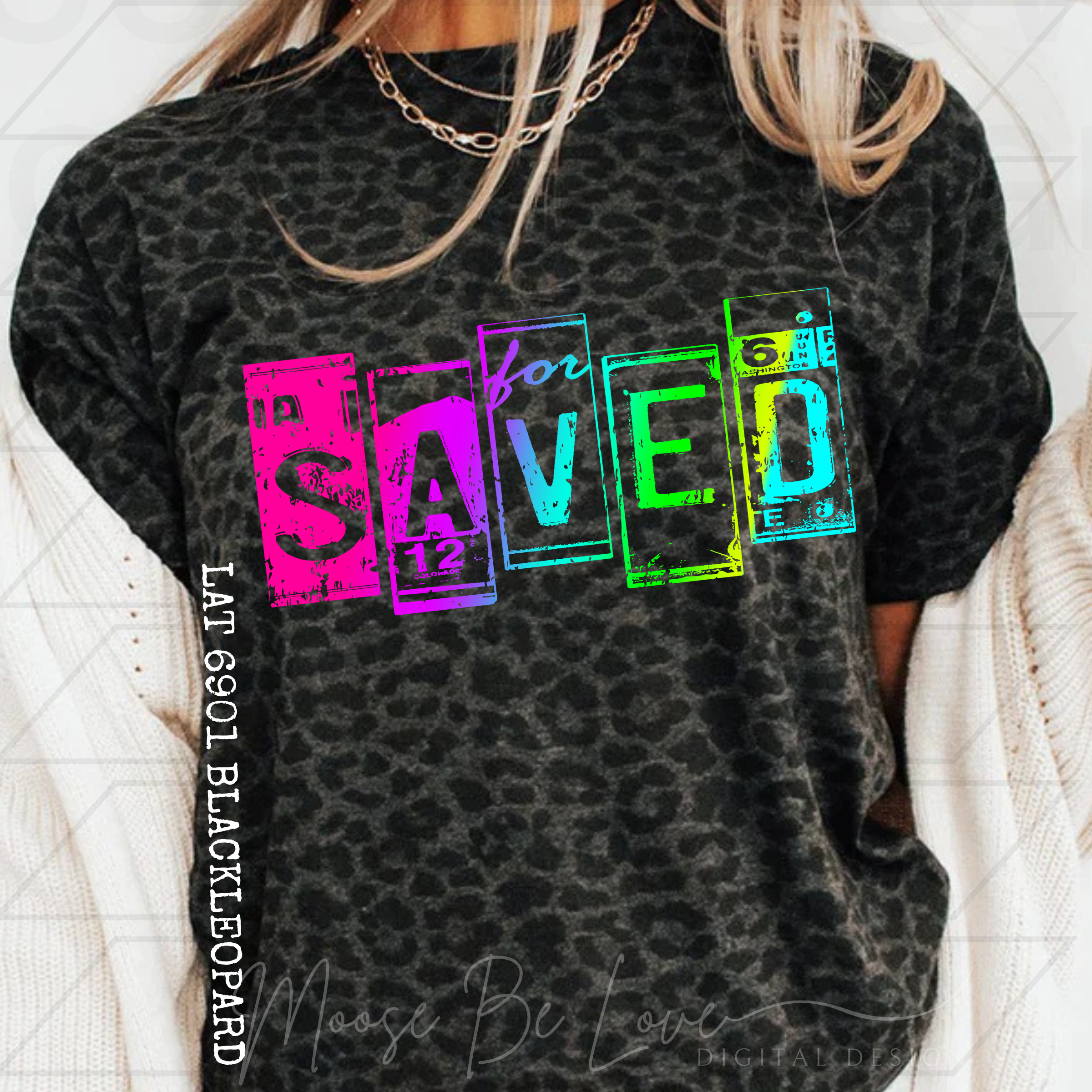 SAVED NEON LICENSE PLATE PNG