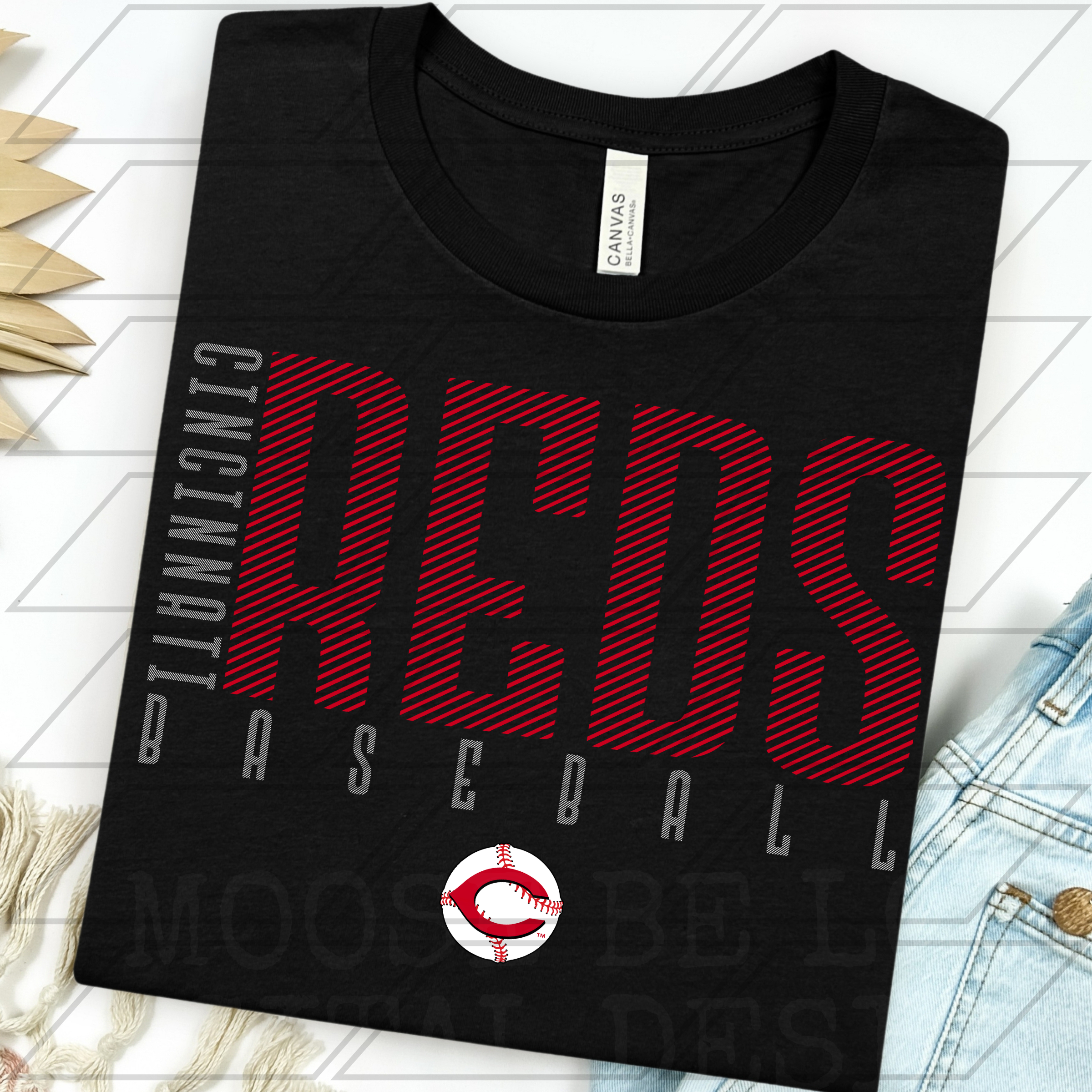 REDS BASEBALL FOX KEITH STACKED LAYERED STRIPES BUNDLE**3 COLOR OPTIONS**