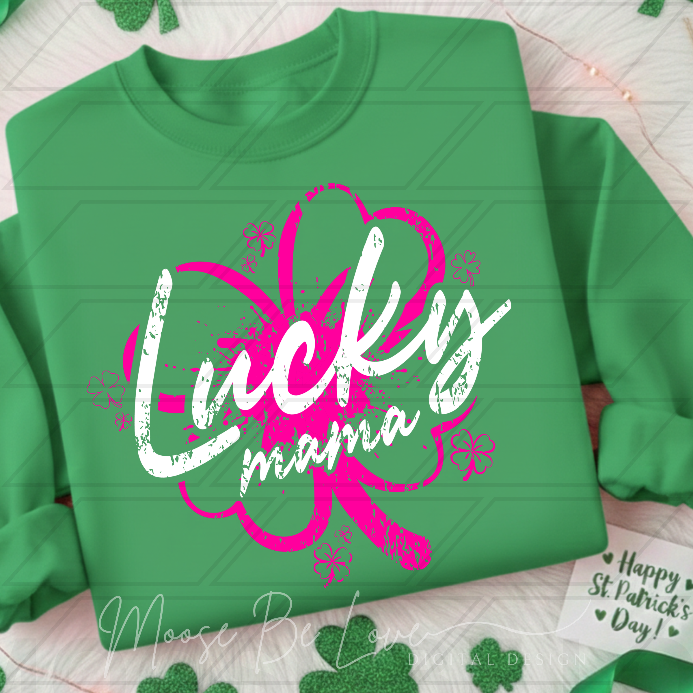 MAMA AND MINI LUCKY SHAMROCK SPLATTER BUNDLE