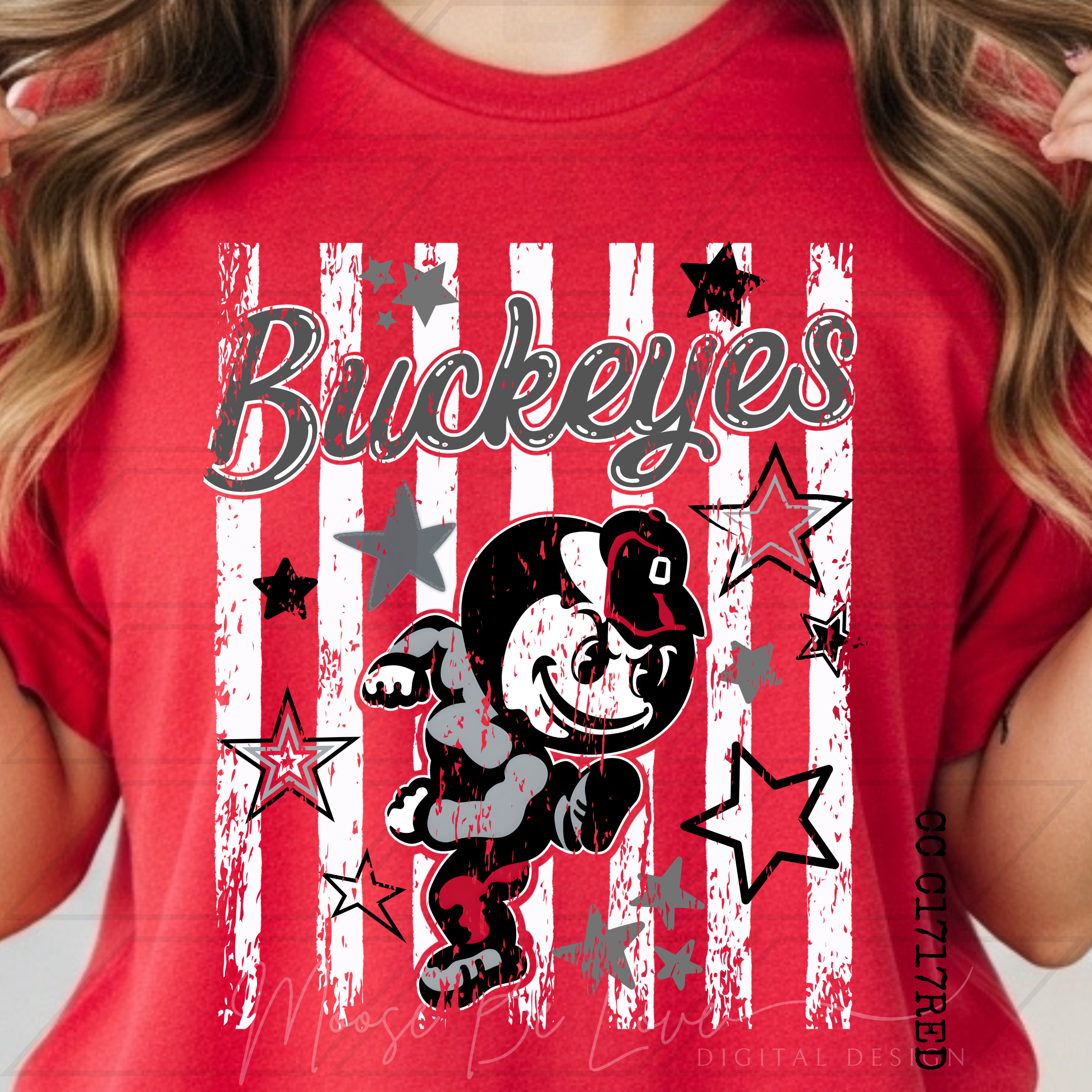 BUCKEYES RETRO BRUTUS STARS AND VERTICAL STRIPES BUNDLE