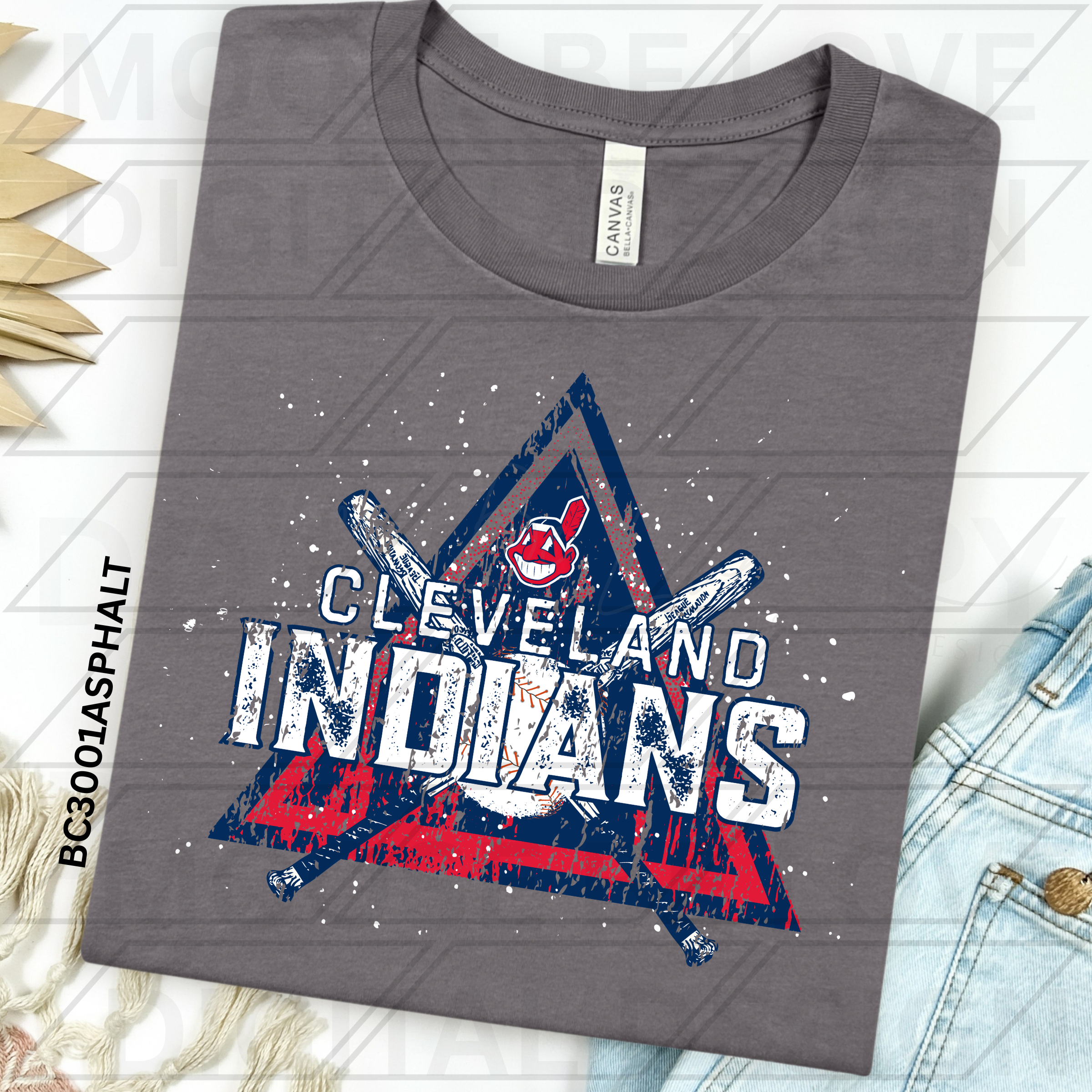 INDIANS BASEBALL GRUNGE TRIANGLE PNG