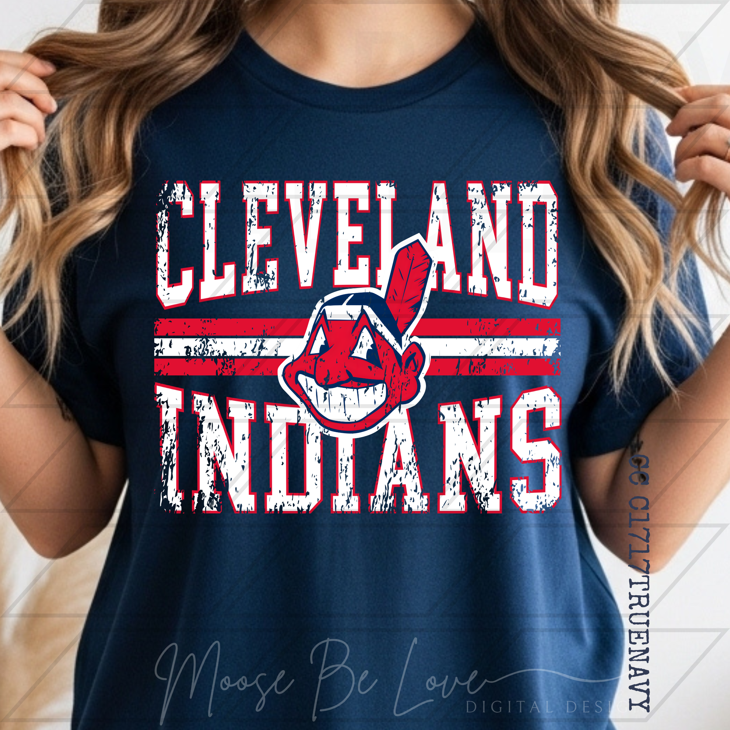 INDIANS BASEBALL GRUNGE STRIPE BUNDLE