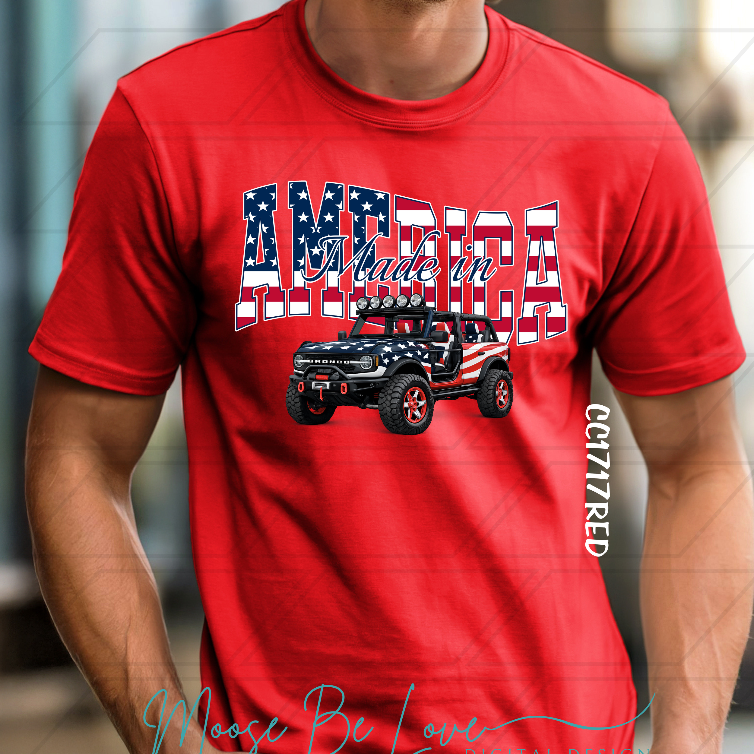 MADE IN AMERICA PATRIOTIC B R O N C O PNG