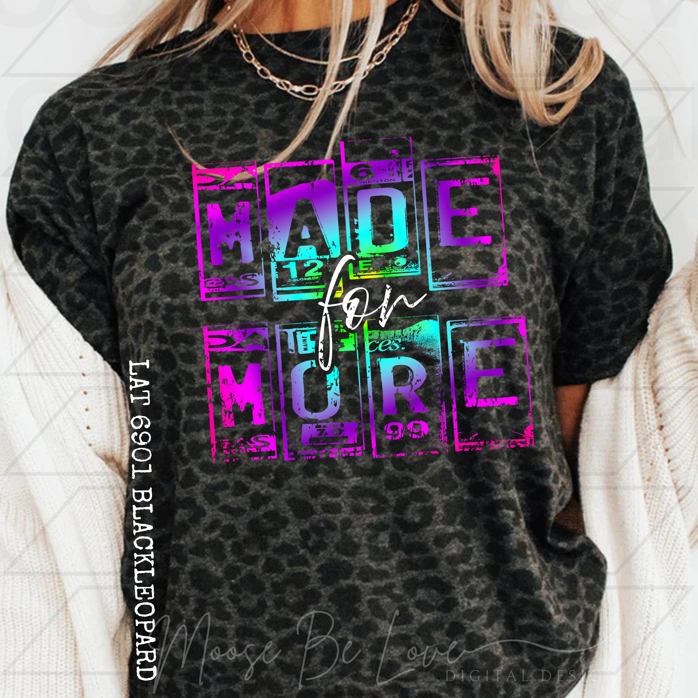 MADE FOR MORE NEON LICENSE PLATE PNG