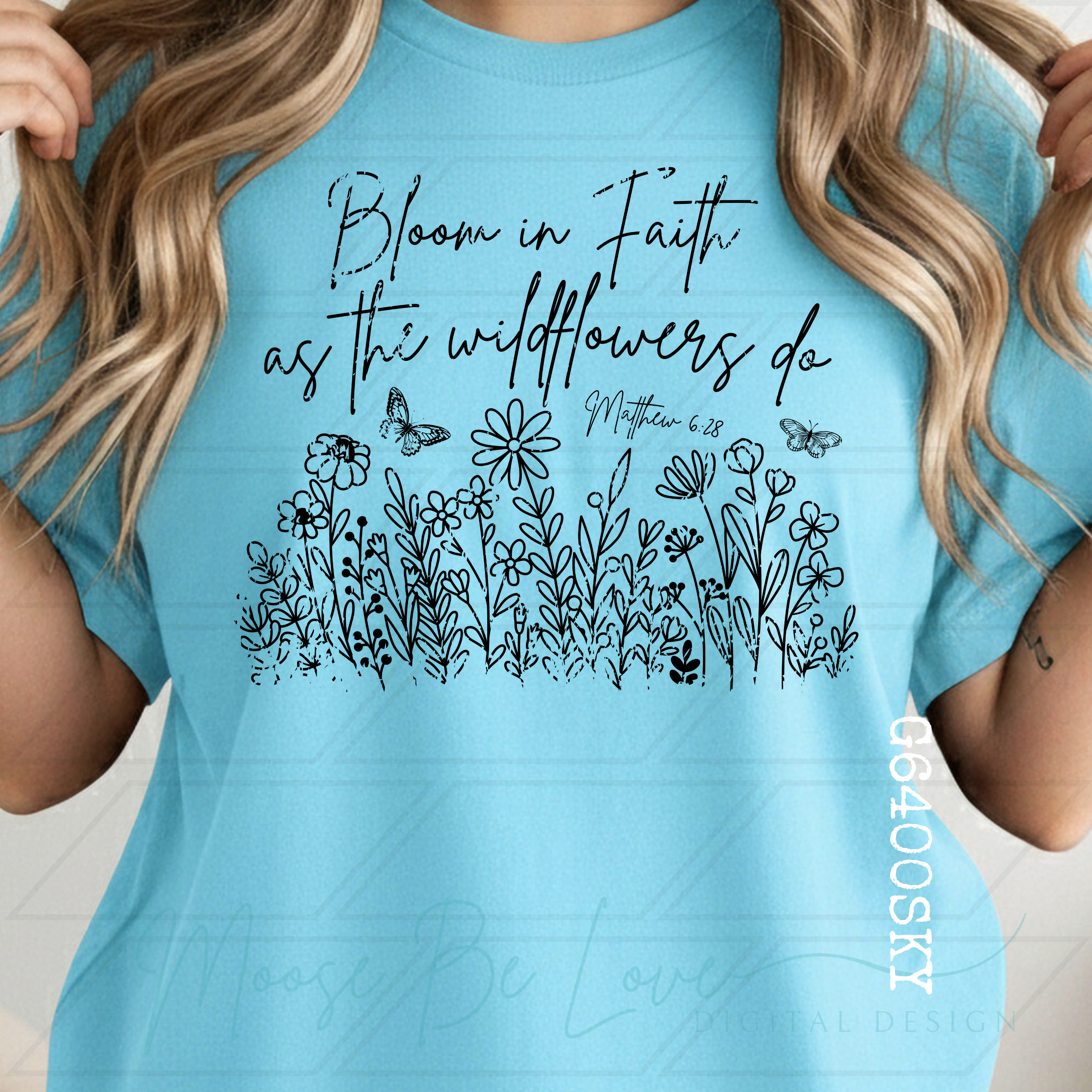 BLOOM IN FAITH AS THE WILDFLOWERS BLACK AND WHITE BUNDLE