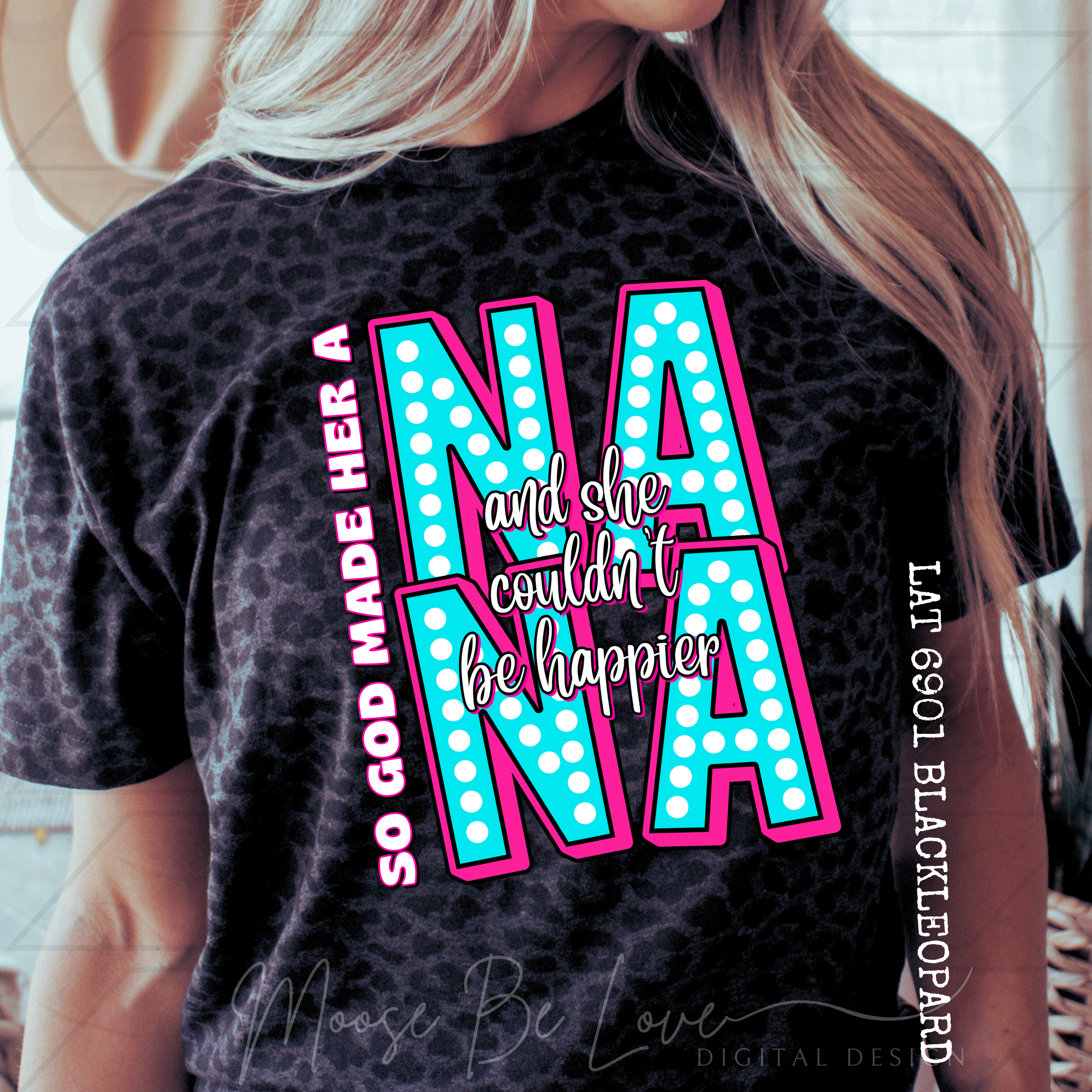 SO GOD MADE HER A NANA POLKA DOT STACK PNG