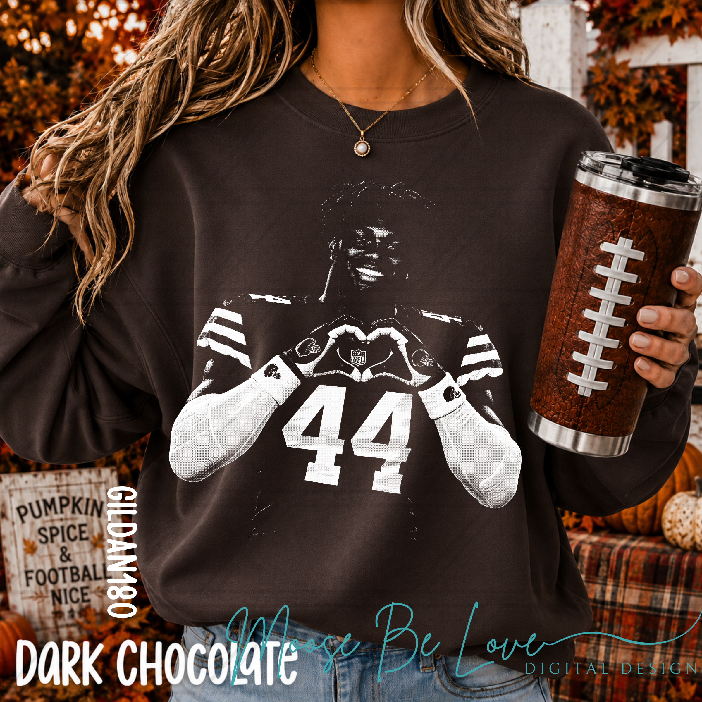 FANNIN JR BROWNS HEART HANDS PNG