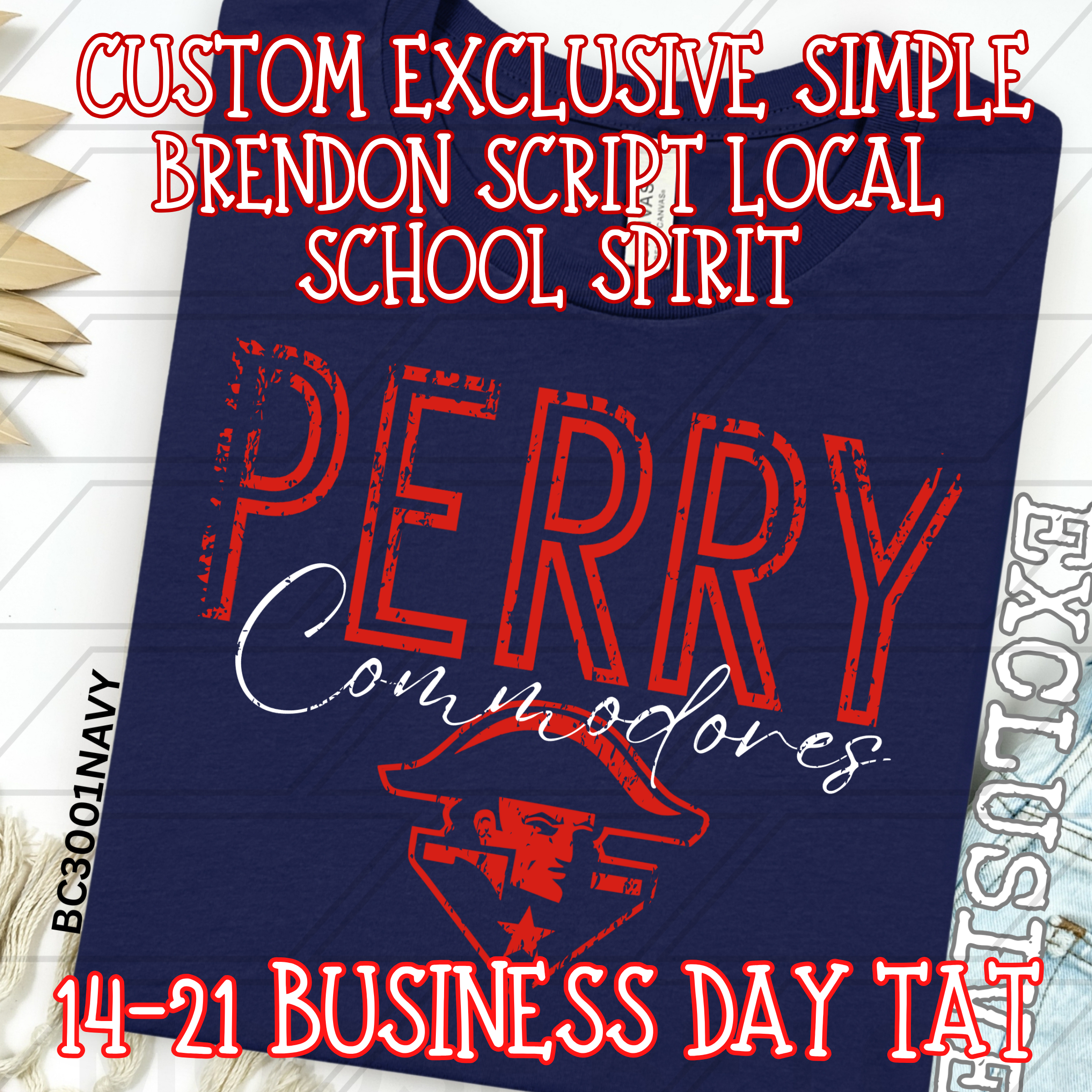 REQUEST FOR LOCAL SCHOOL SIMPLE BRENDON SCRIPT EXCLUSIVE DESIGN**10-14 BUSINESS DAY TAT**