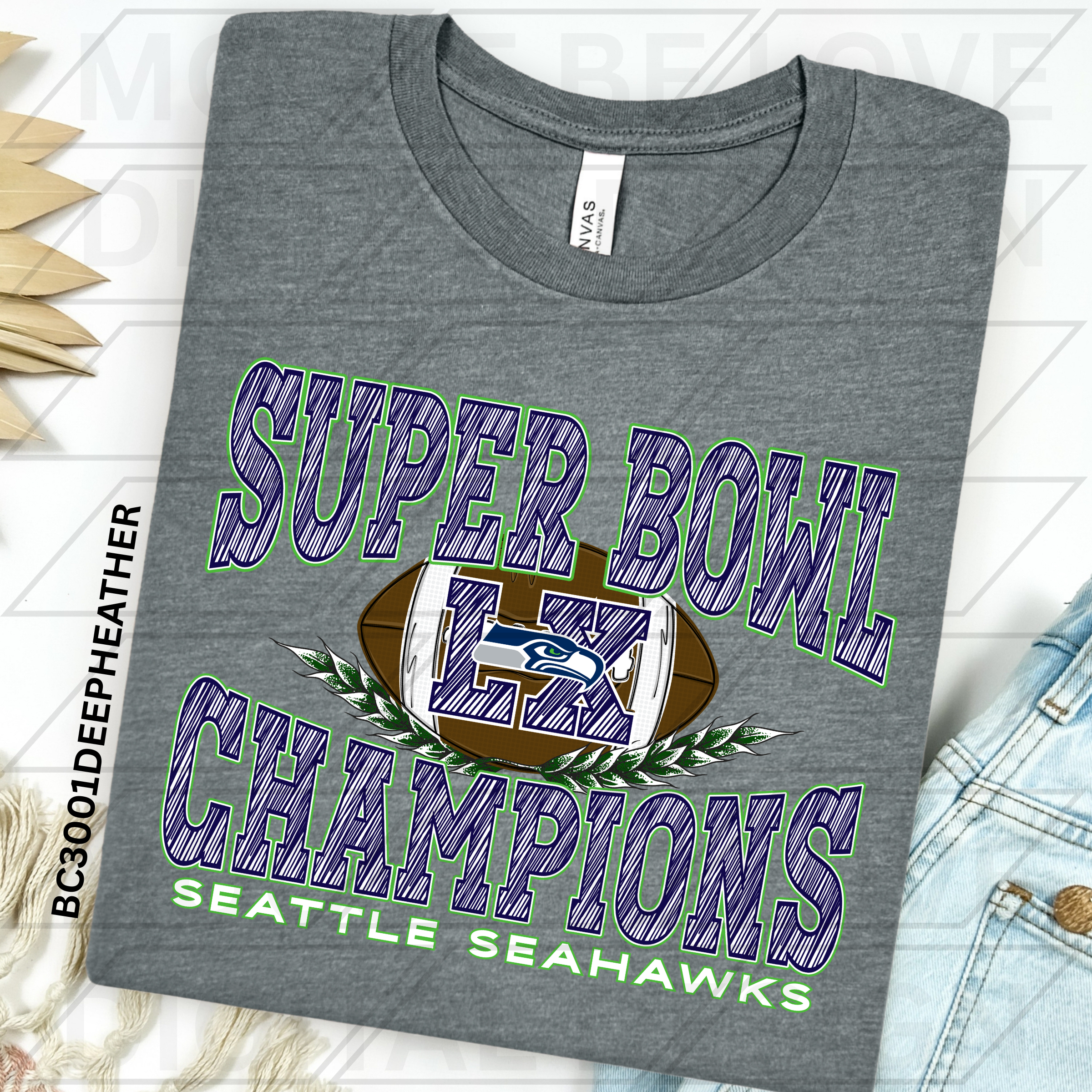 SEAHAWKS SUPER BOWL LX CHAMPIONS SKETCH PNG