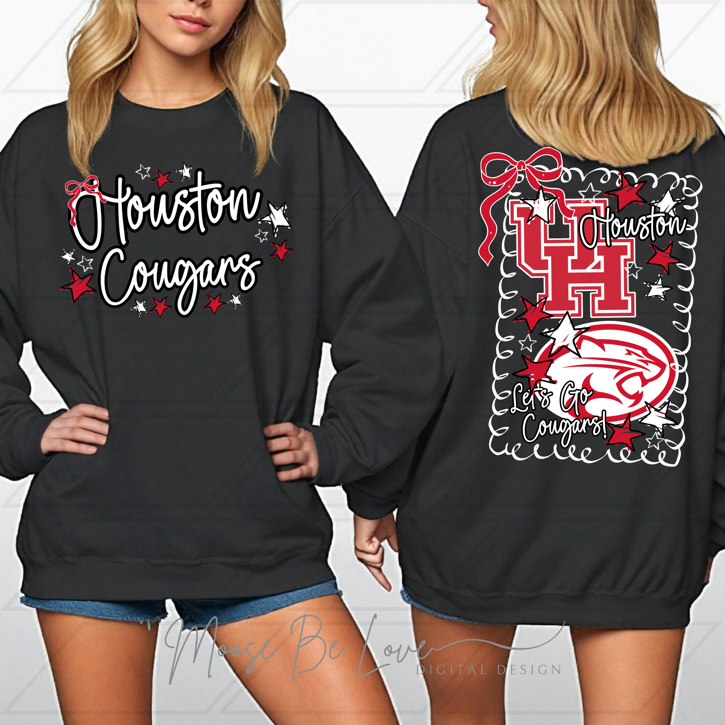 UH COUGARS DOODLE FRAME BUNDLE