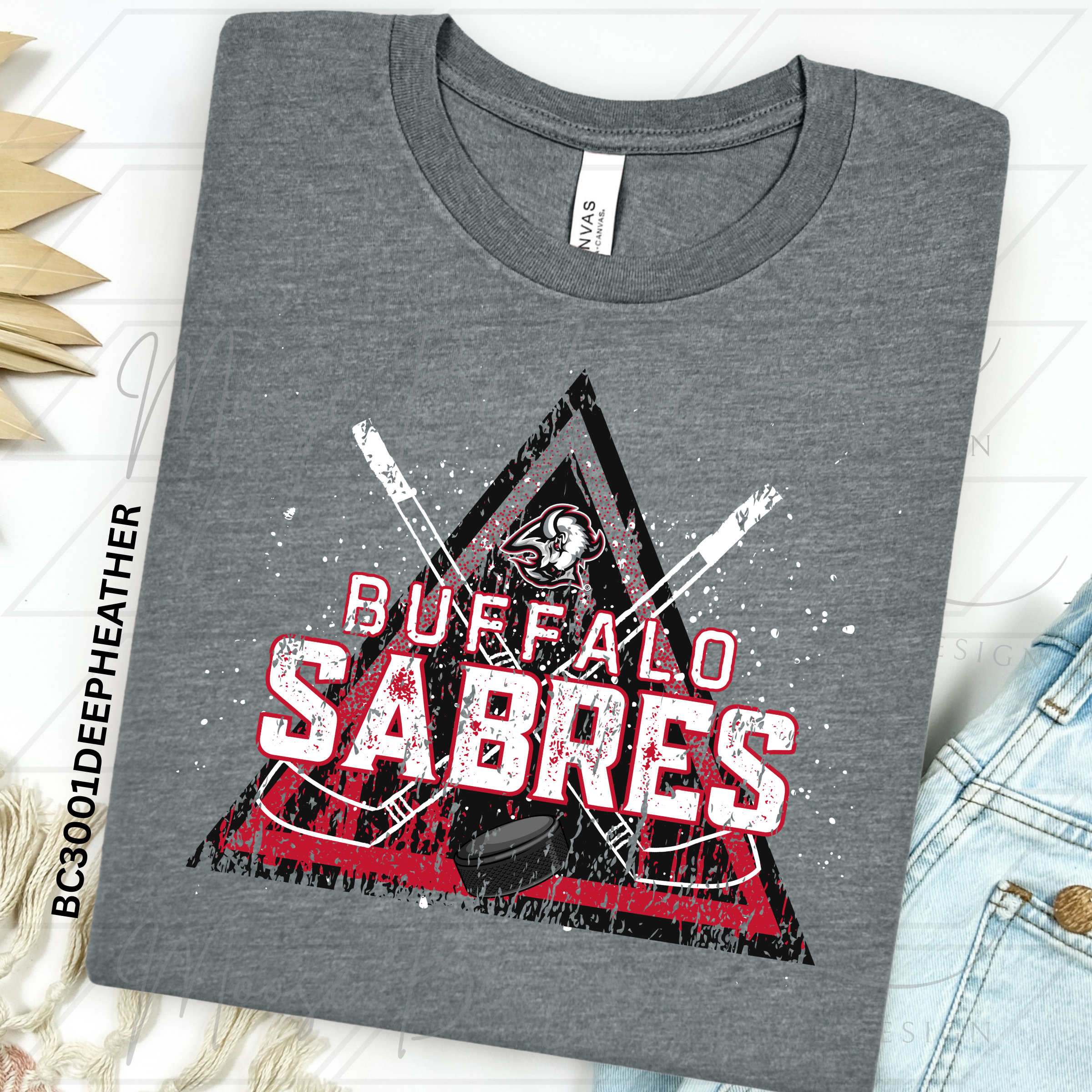 SABRES GOAT HEAD HOCKEY GRUNGE SPLATTER TRIANGLE PNG