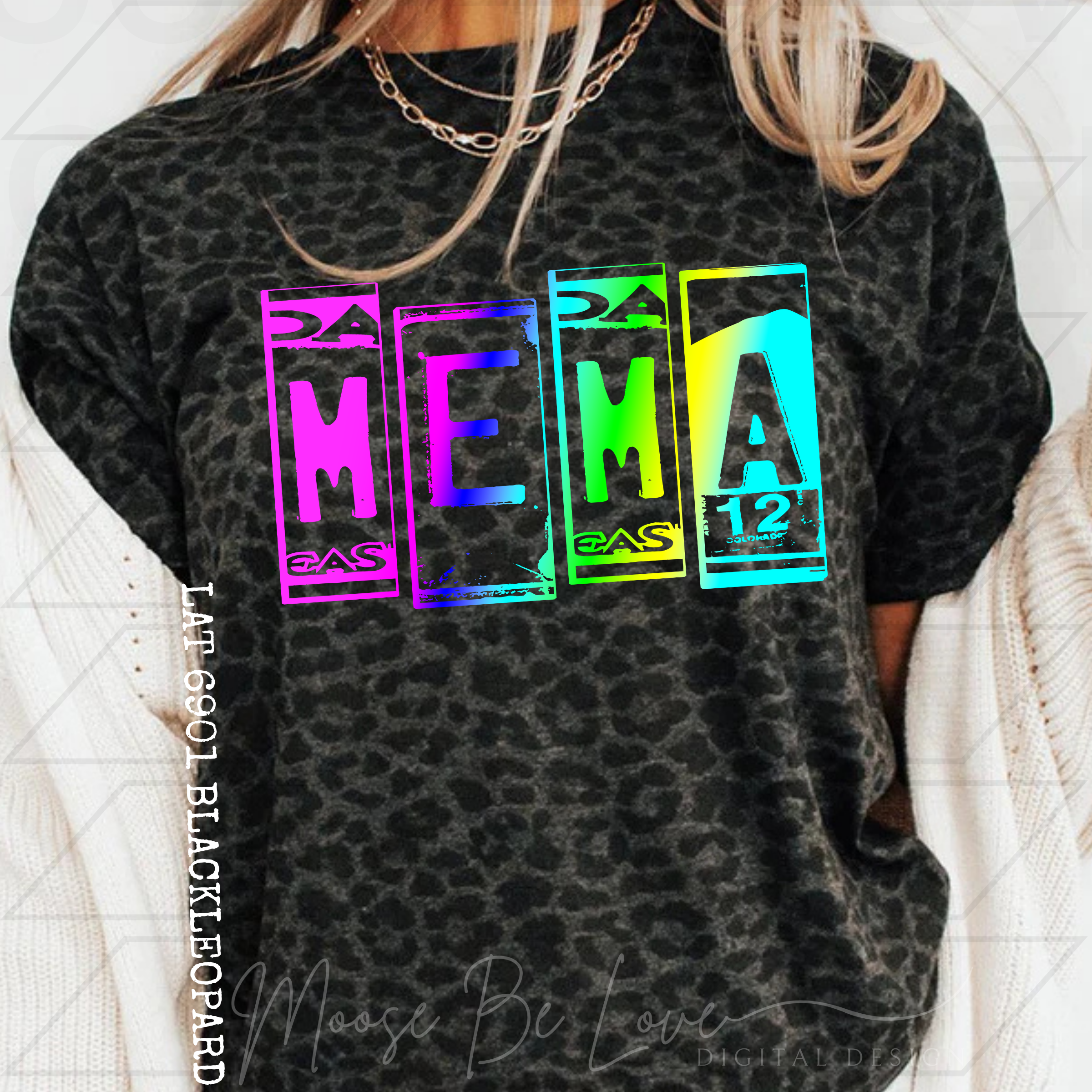 MEMA NEON LICENSE PLATE PNG