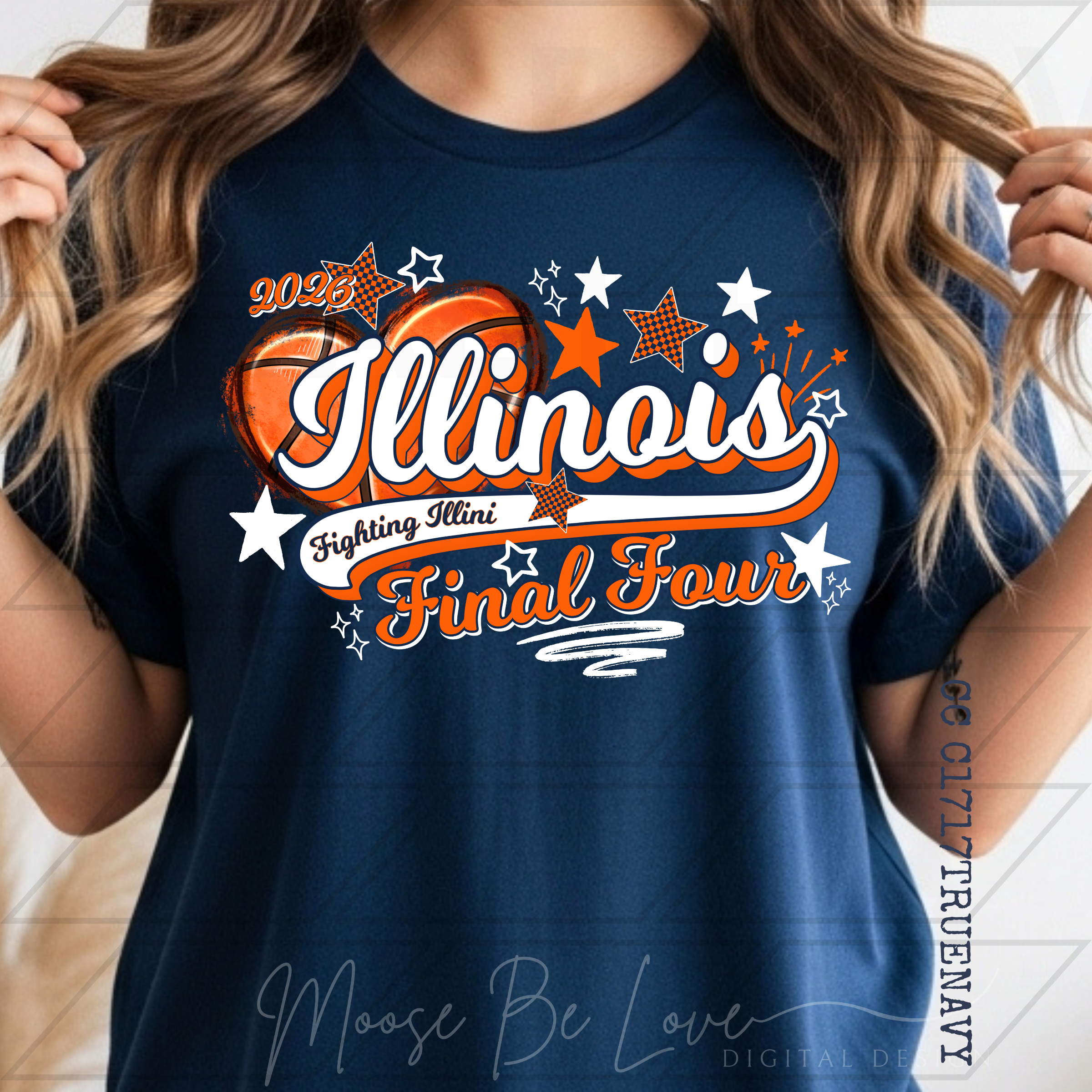 ILLINI FINAL FOUR BASKETBALL STARS AND HOOPS PNG