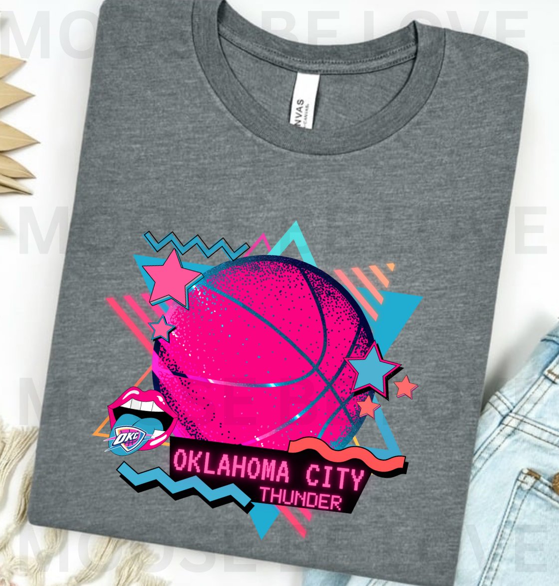 OKC THUNDER 90'S INSPIRED PNG