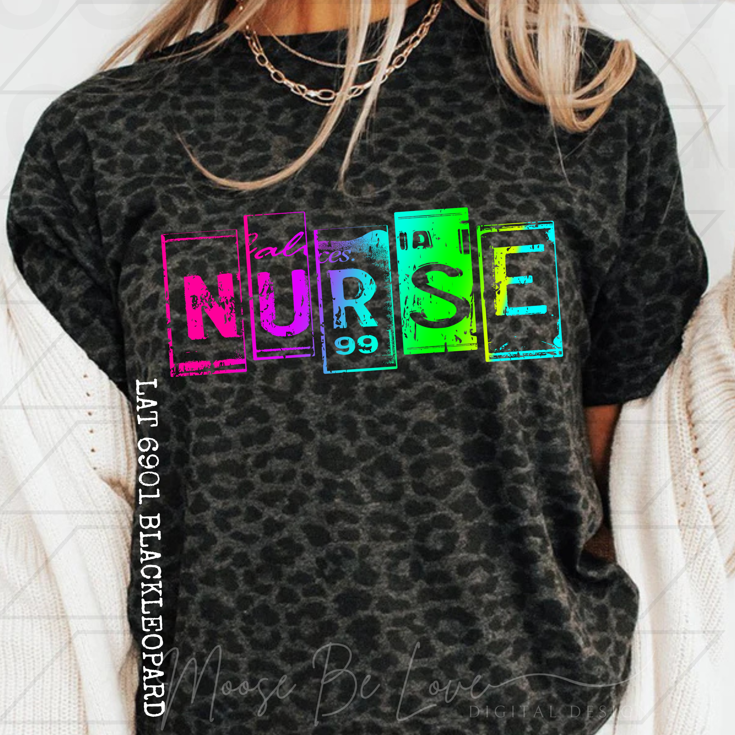 NURSE NEON LICENSE PLATE PNG