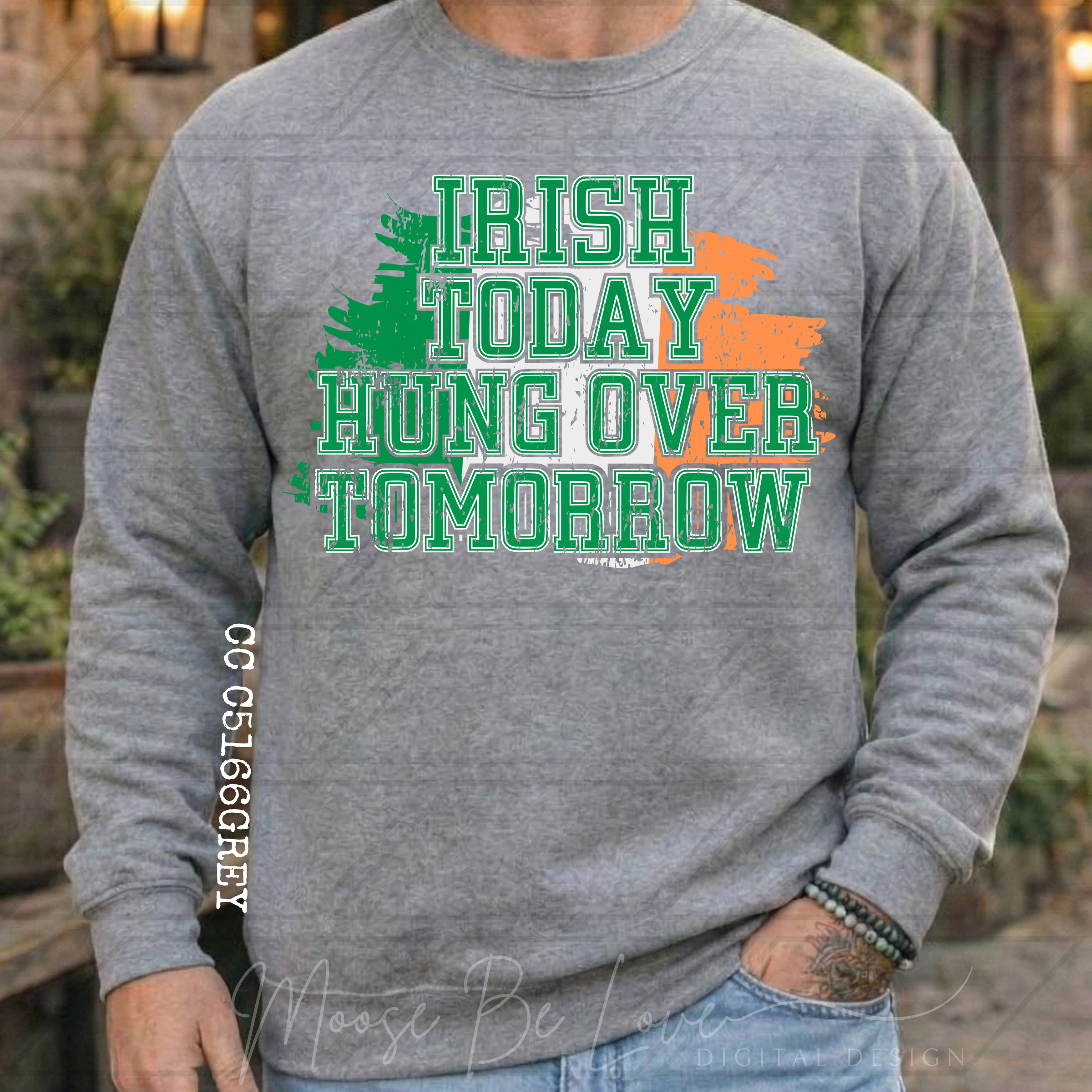 IRISH TODAY HUNG OVER TOMORROW FLAG PNG