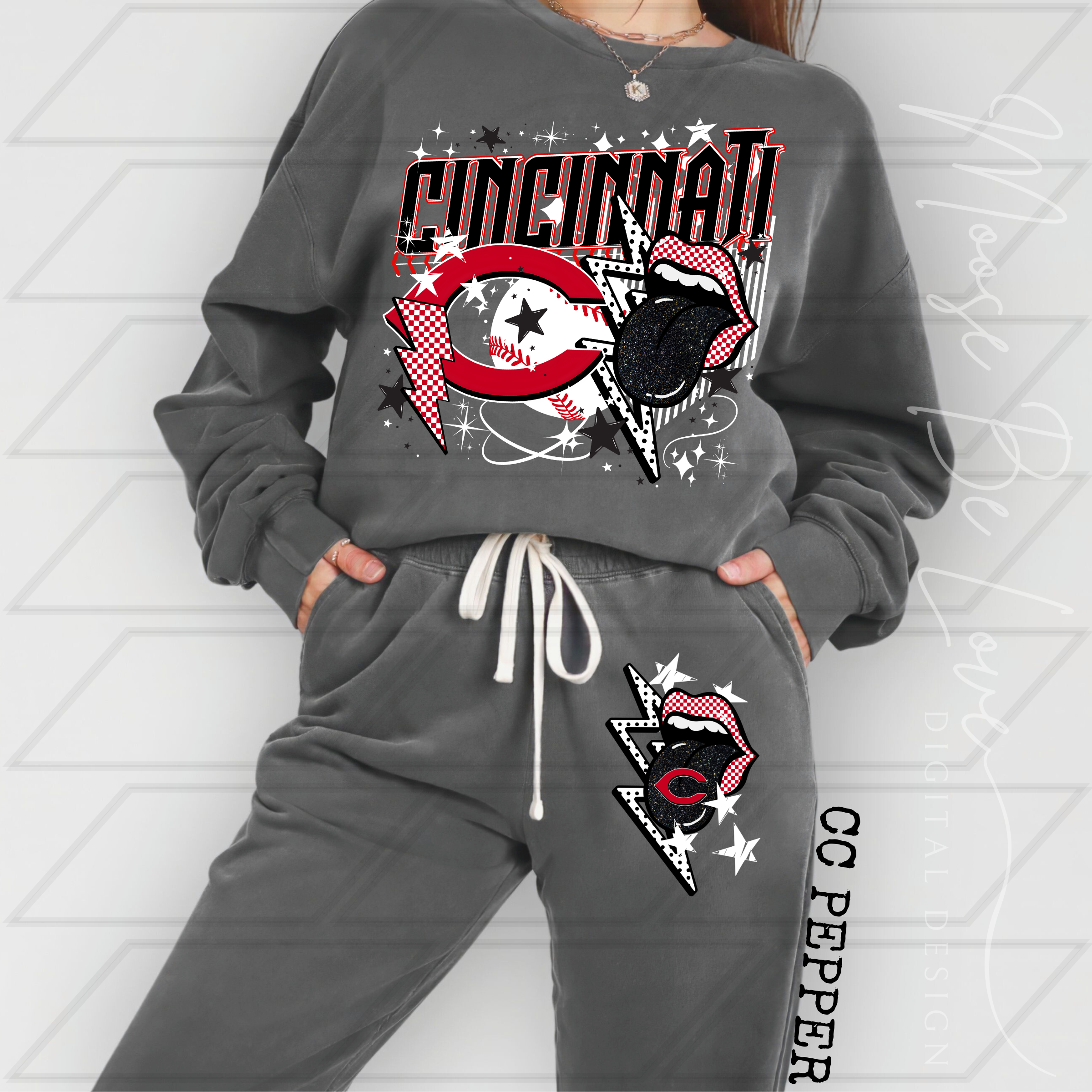 REDS ROCK AND ROLL BASEBALL COLLAGE BUNDLE