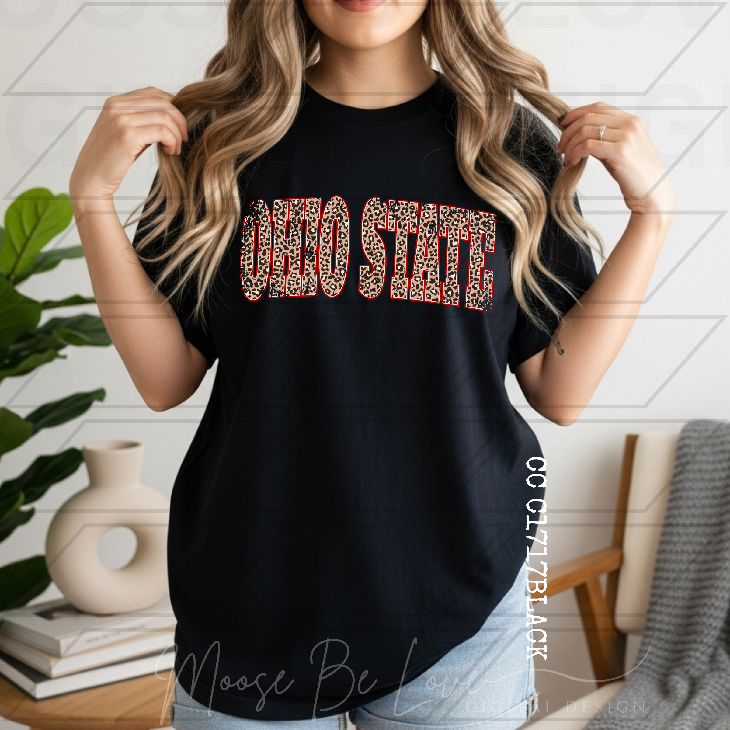 OHIO STATE VINTAGE LEOPARD ARCH PNG