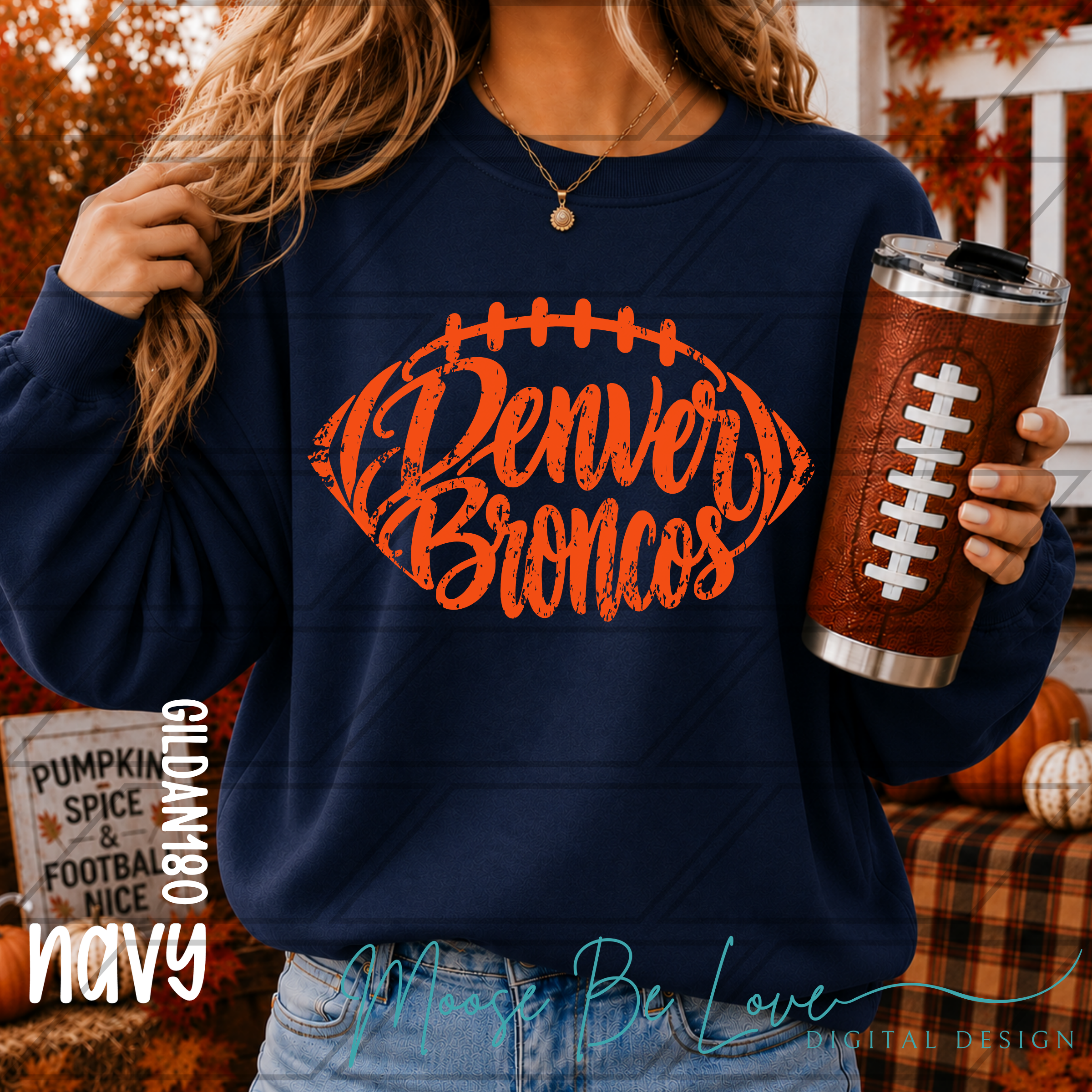BRONCOS FOOTBALL TYPOGRAPHY BUNDLE