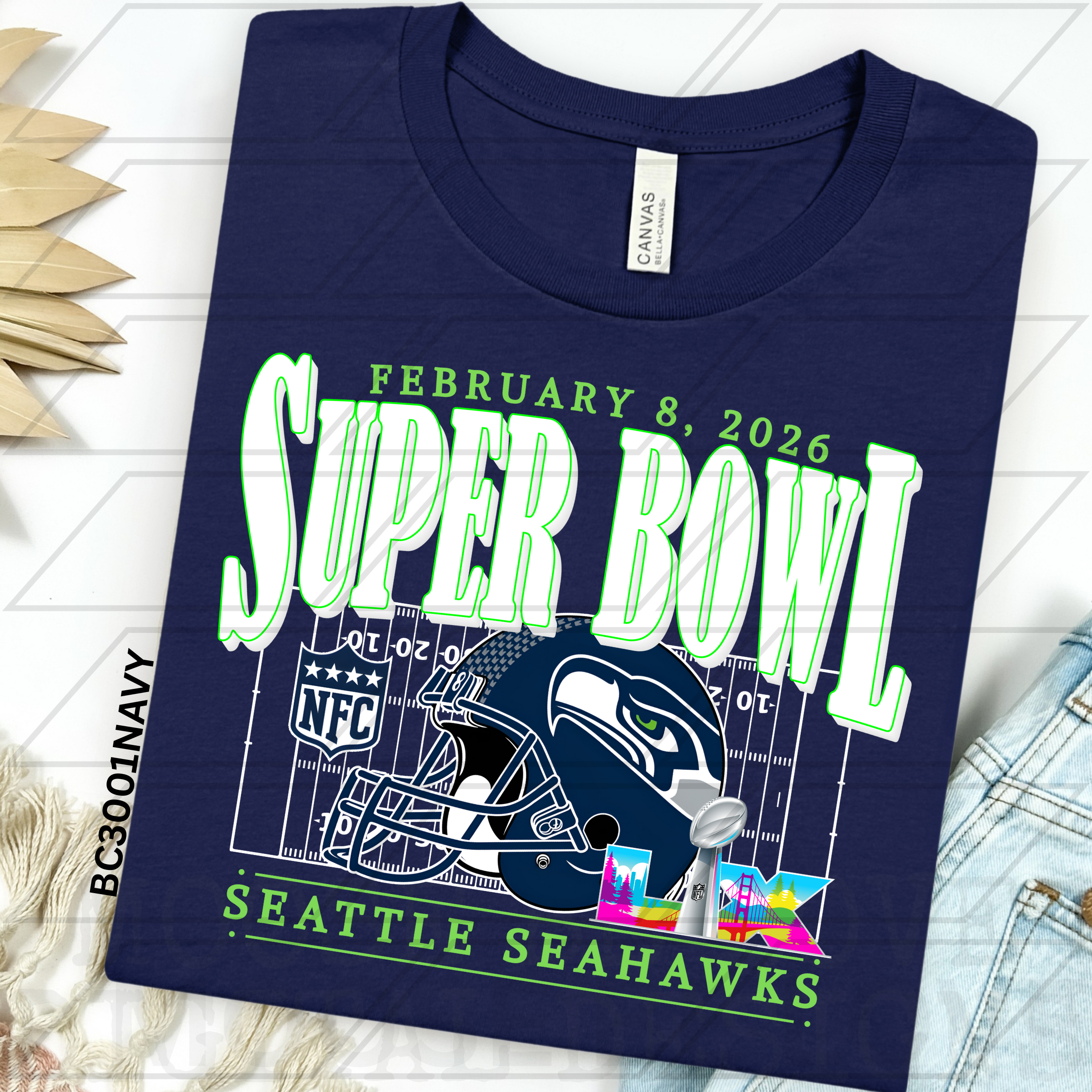 SEATTLE SUPER BOWL LX CONDENSED FIELD PNG