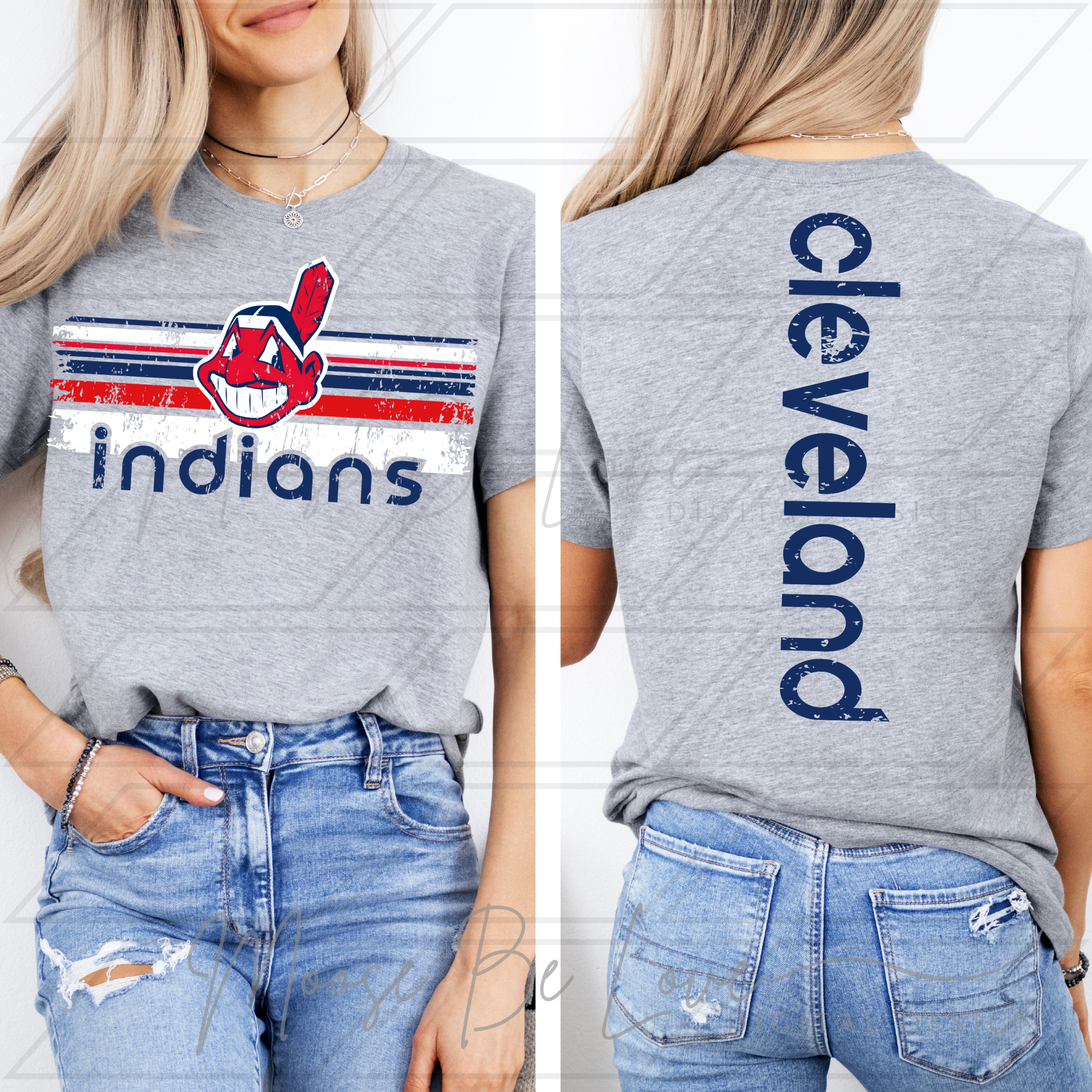 INDIANS BASEBALL RETRO COMODO STRIPE BUNDLE