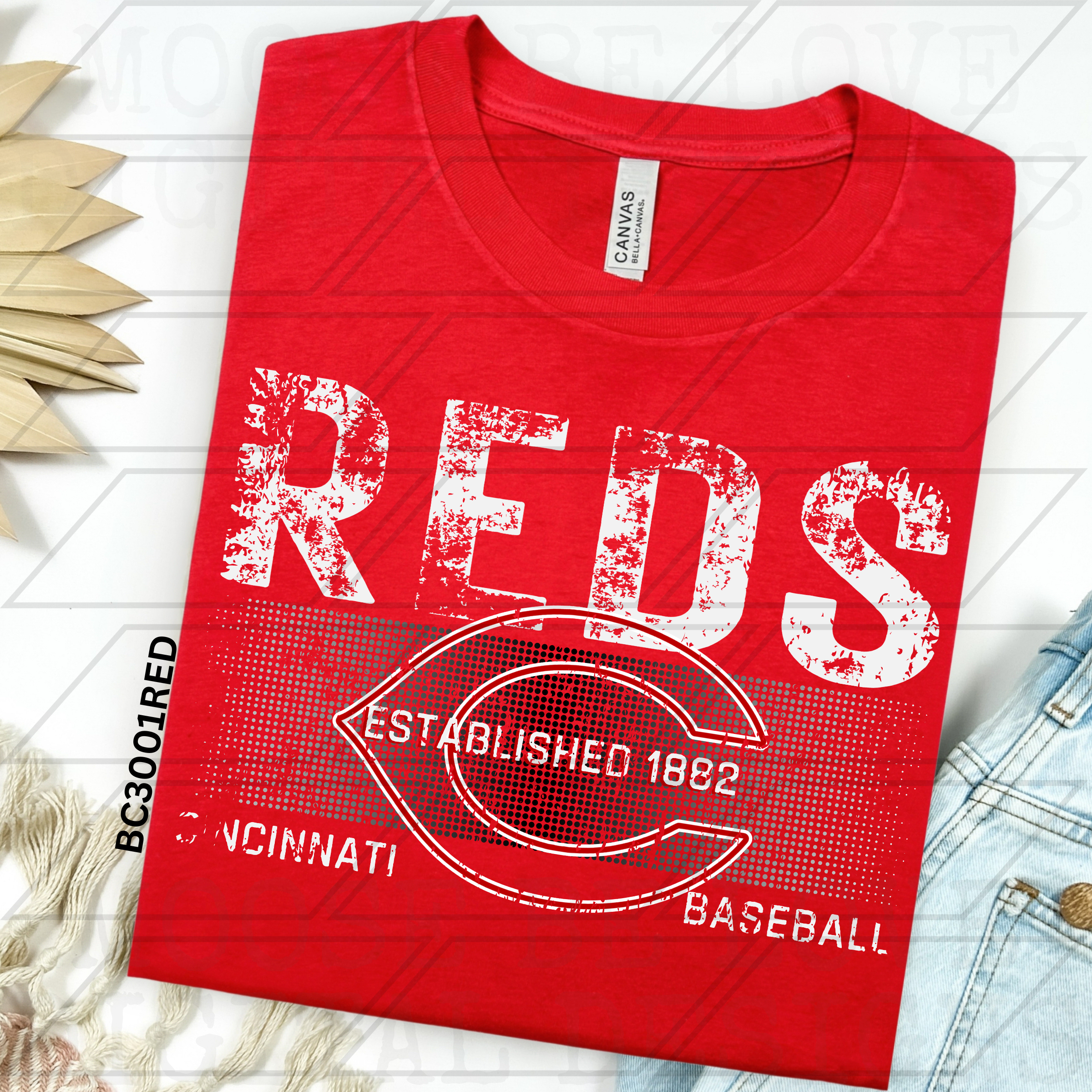 REDS BASEBALL RUSTIC HALFTONE GRUNGE BUNDLE