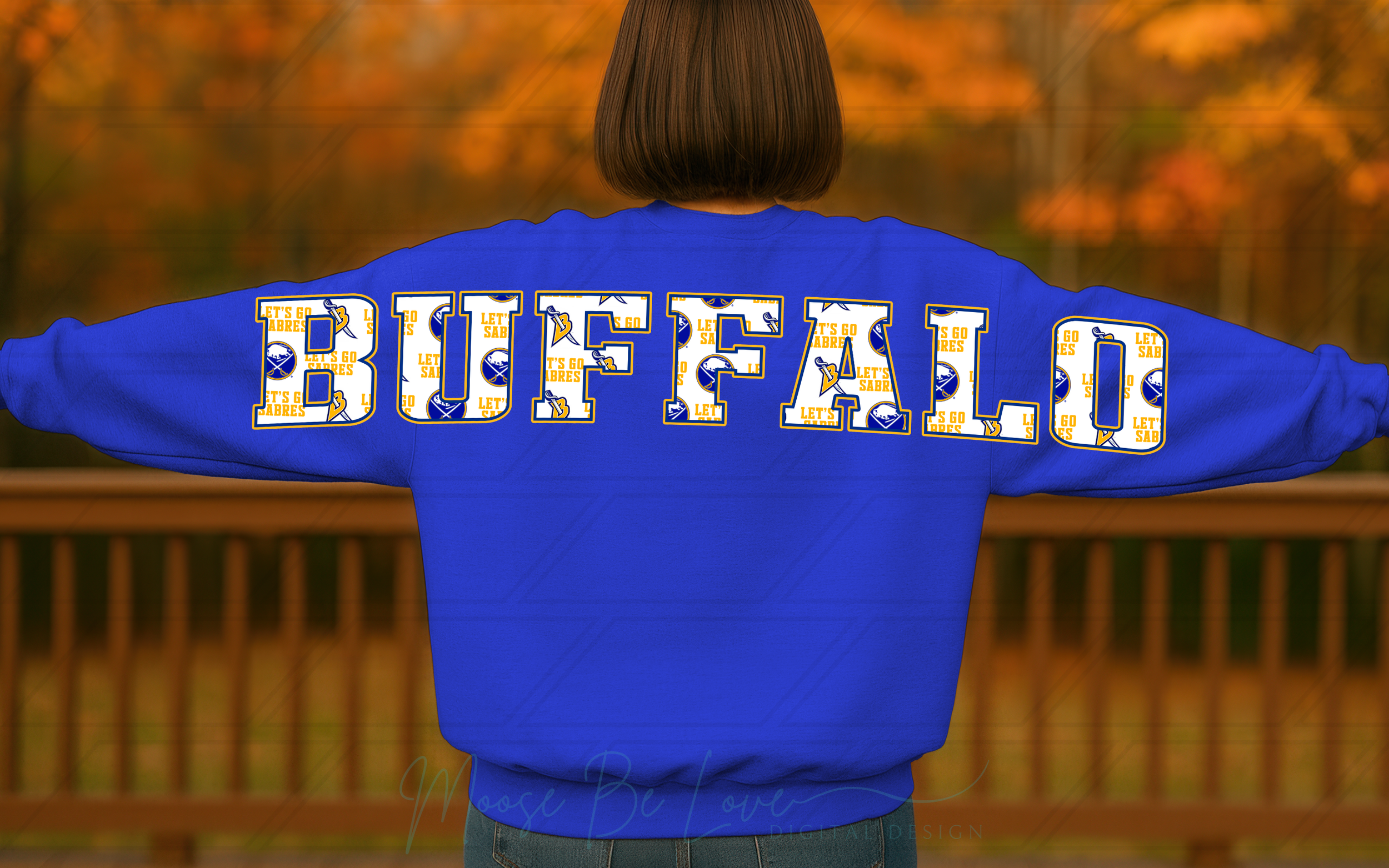 BUFFALO HOCKEY INSET EXTENDED ARM DESIGN