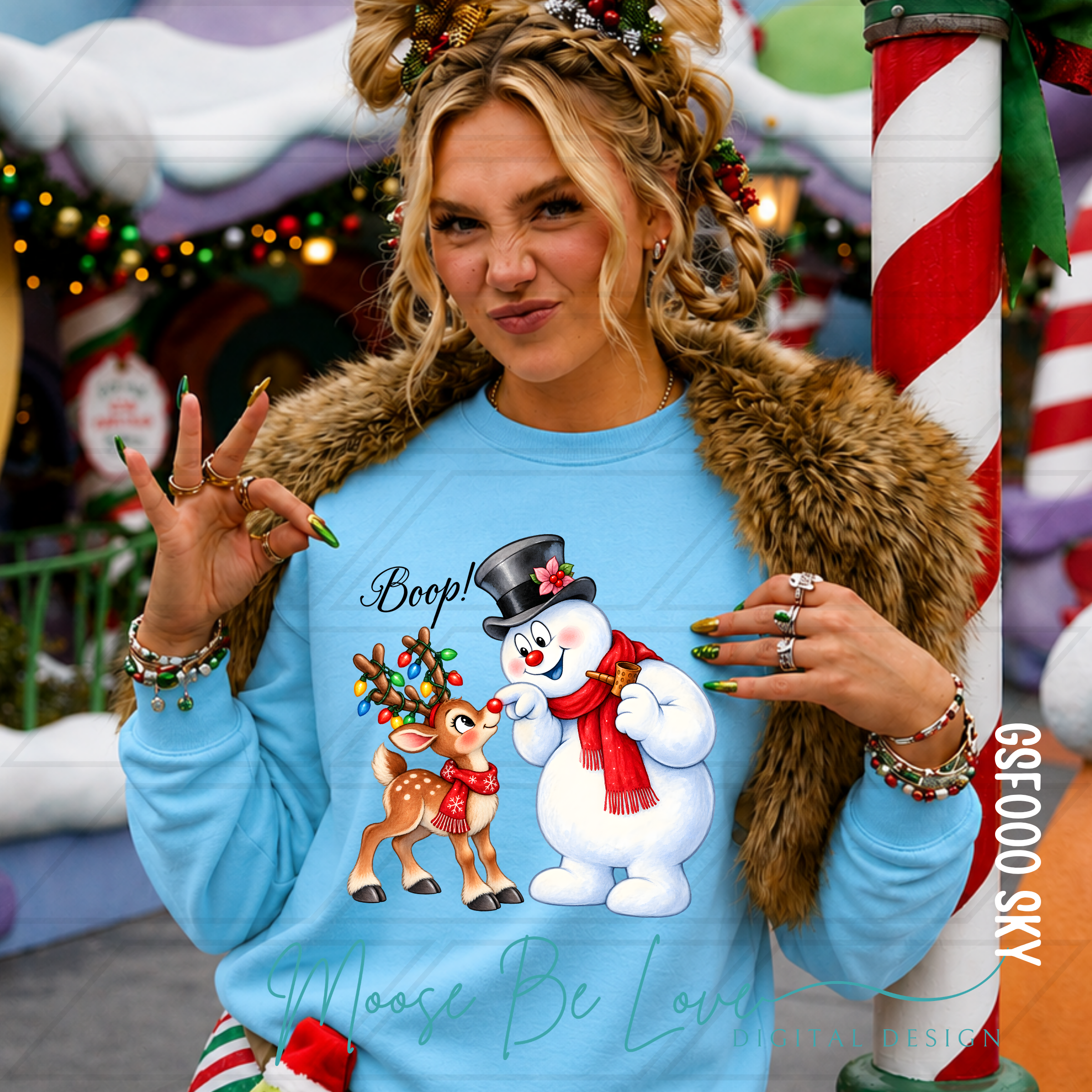 FROSTY AND RUDOLPH WATERCOLOR VINTAGE BOOP BUNDLE