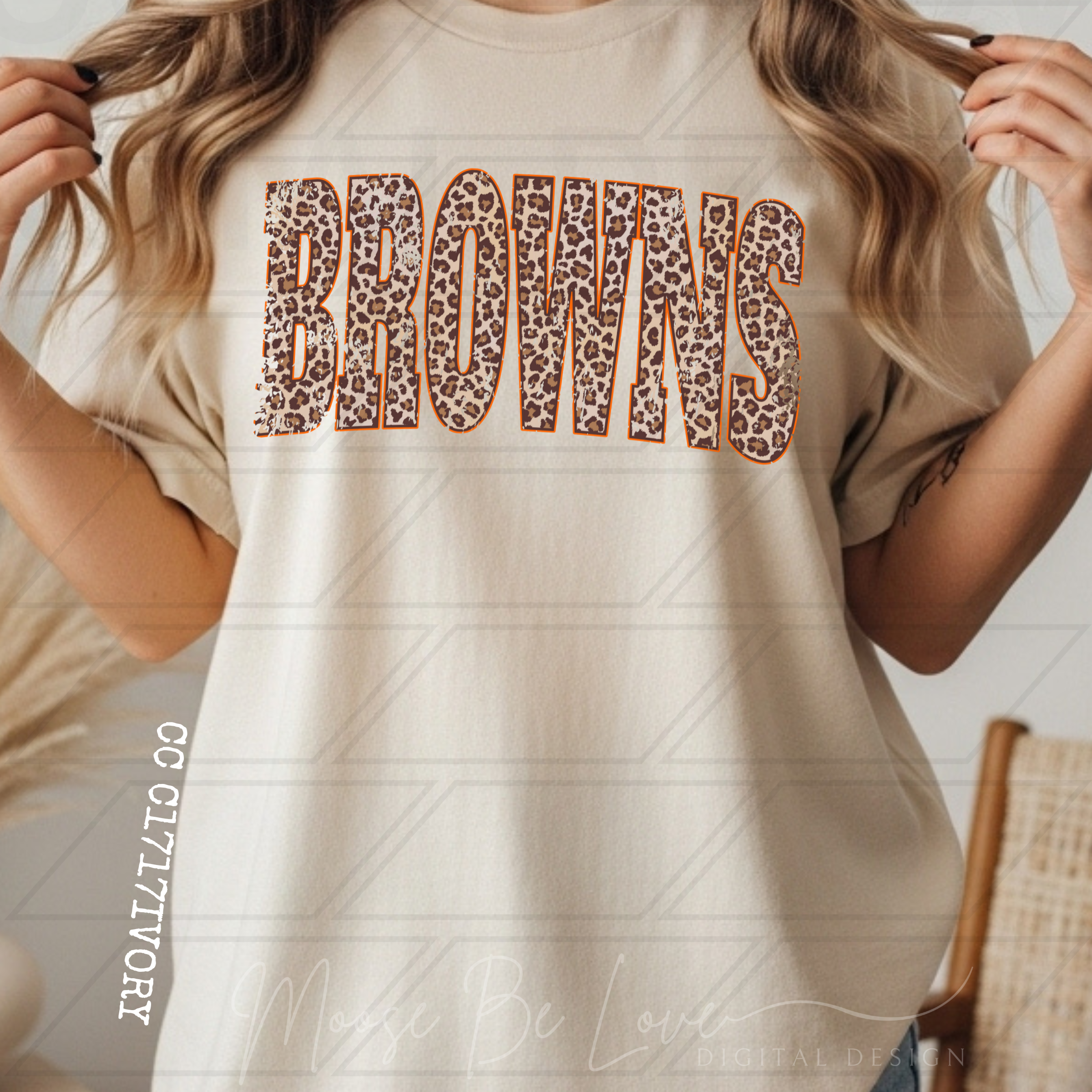 BROWNS VINTAGE LEOPARD ARCH PNG