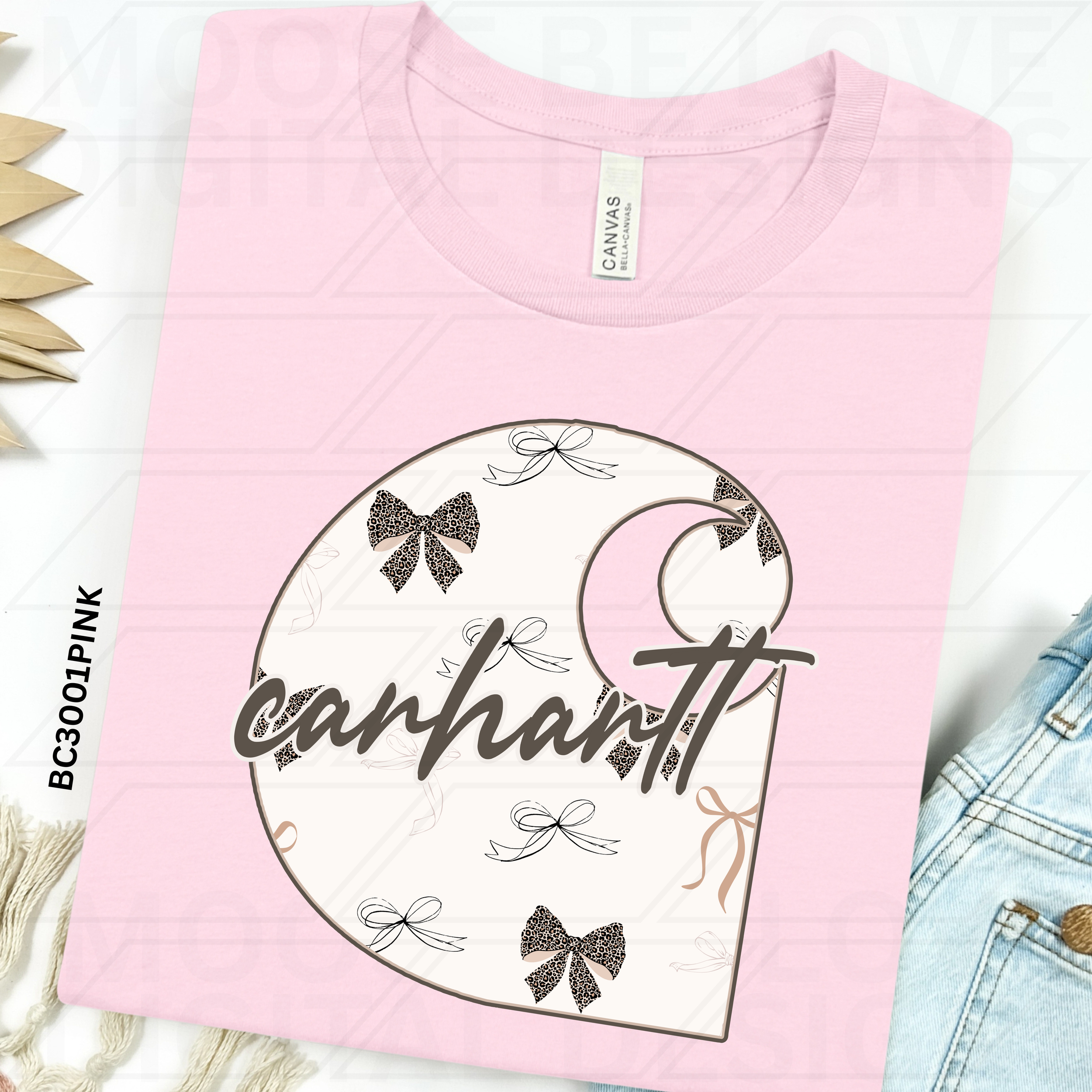 C@RHARTT LEOPARD BOWS VARSITY SIGNATURE PNG