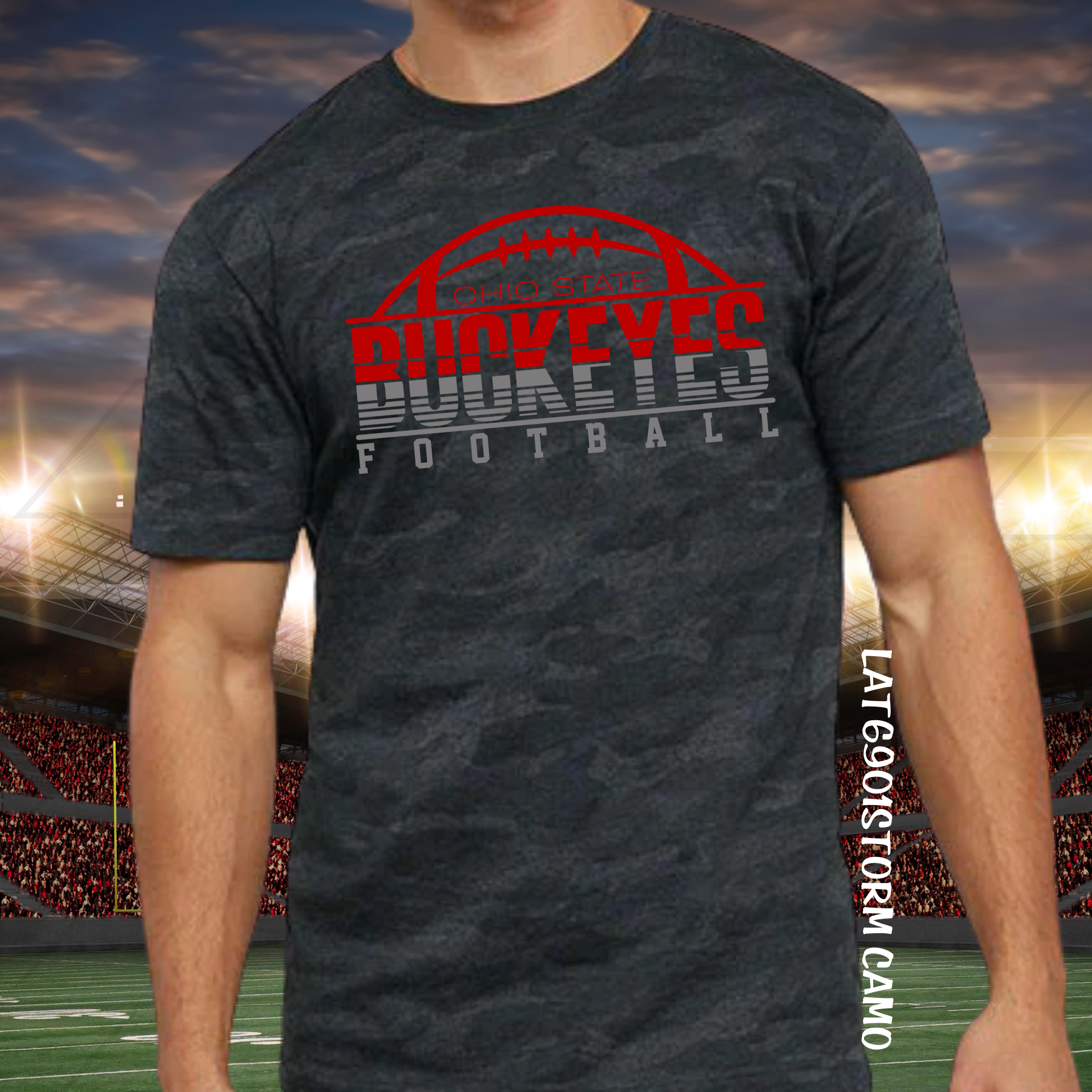 OHIO STATE FOOTBALL ATHLETIC STRIPES BUNDLE