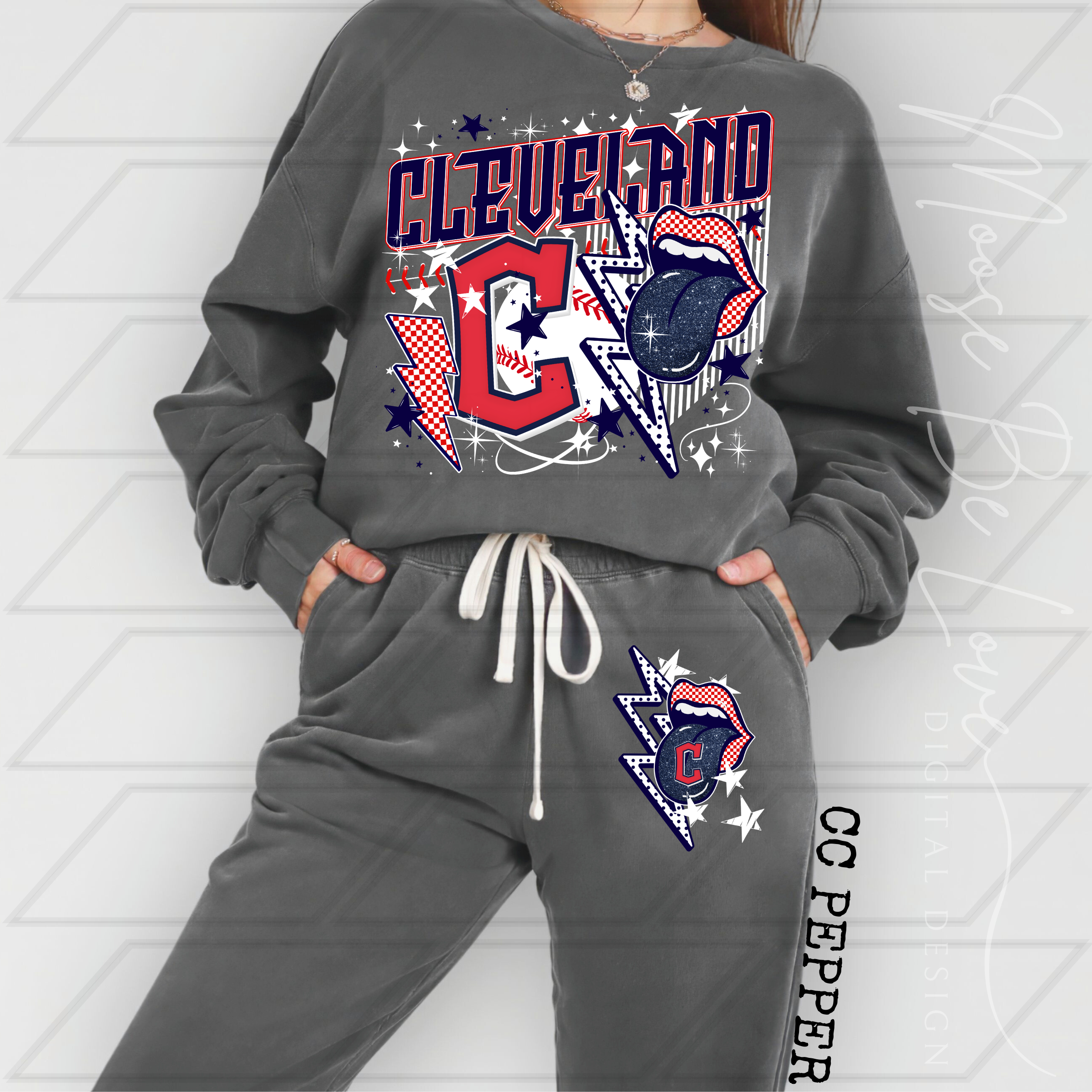 GUARDIANS ROCK AND ROLL BASEBALL COLLAGE BUNDLE