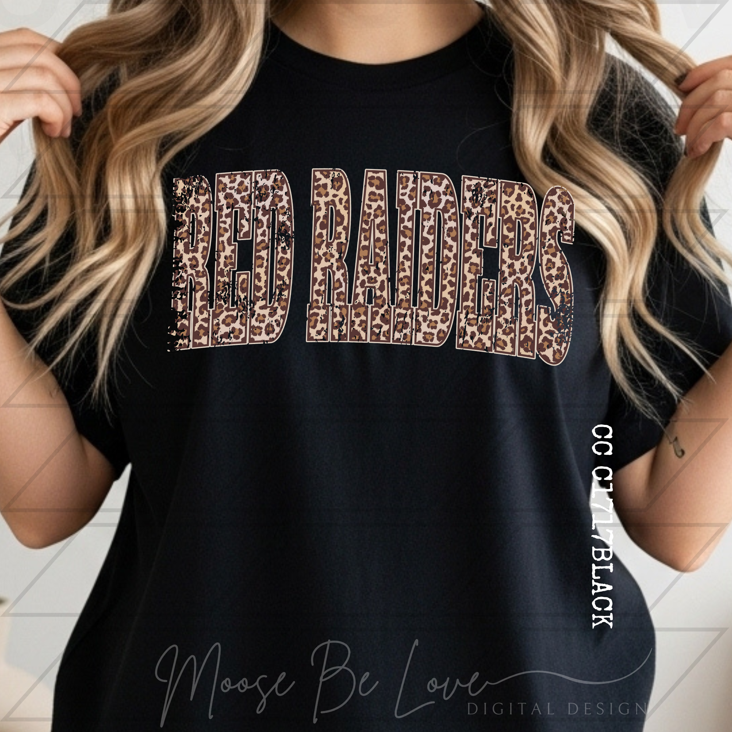 RED RAIDERS VINTAGE LEOPARD ARCH PNG