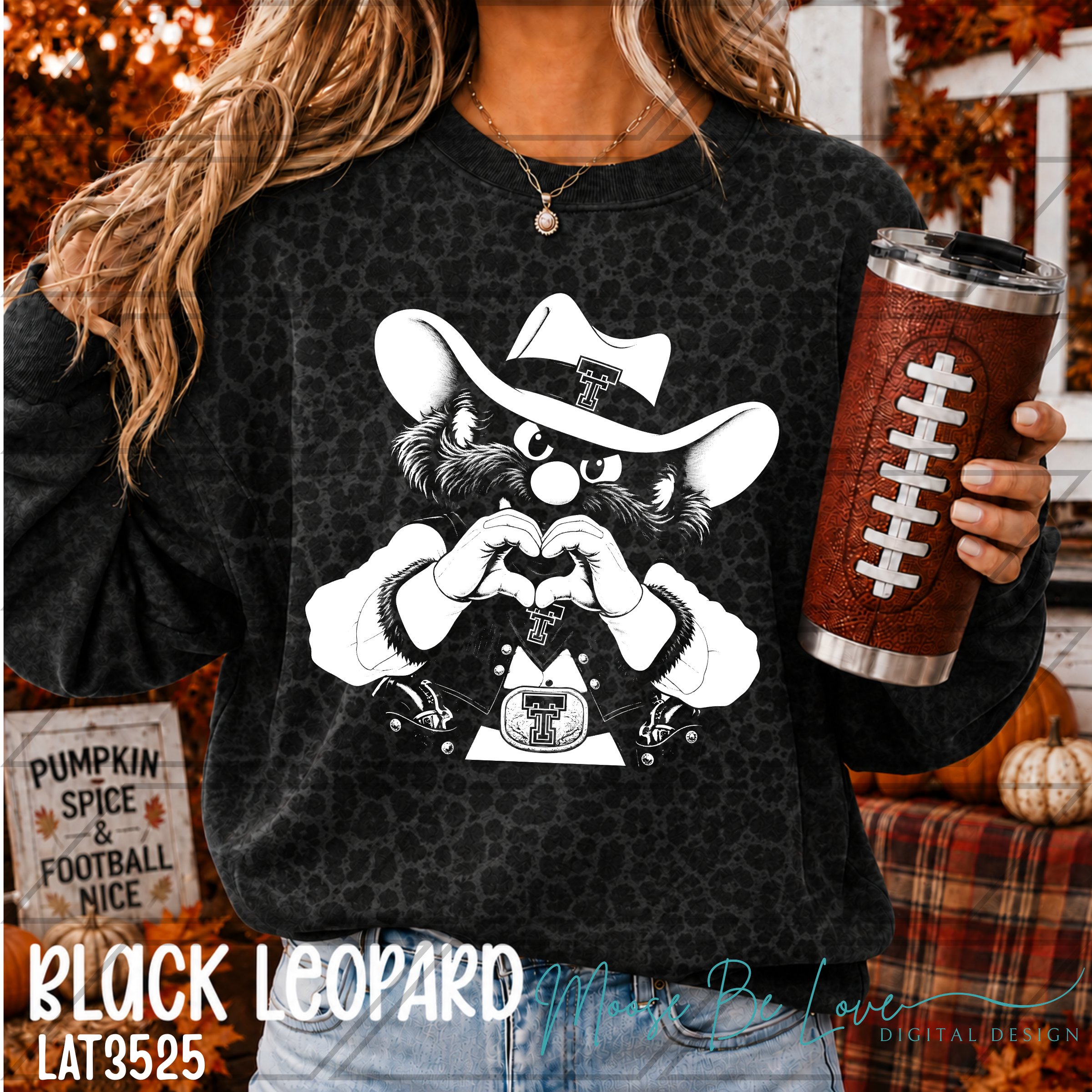 TEXAS TECH MASKED RIDER HAND HEART MASCOT HALFTONE PNG