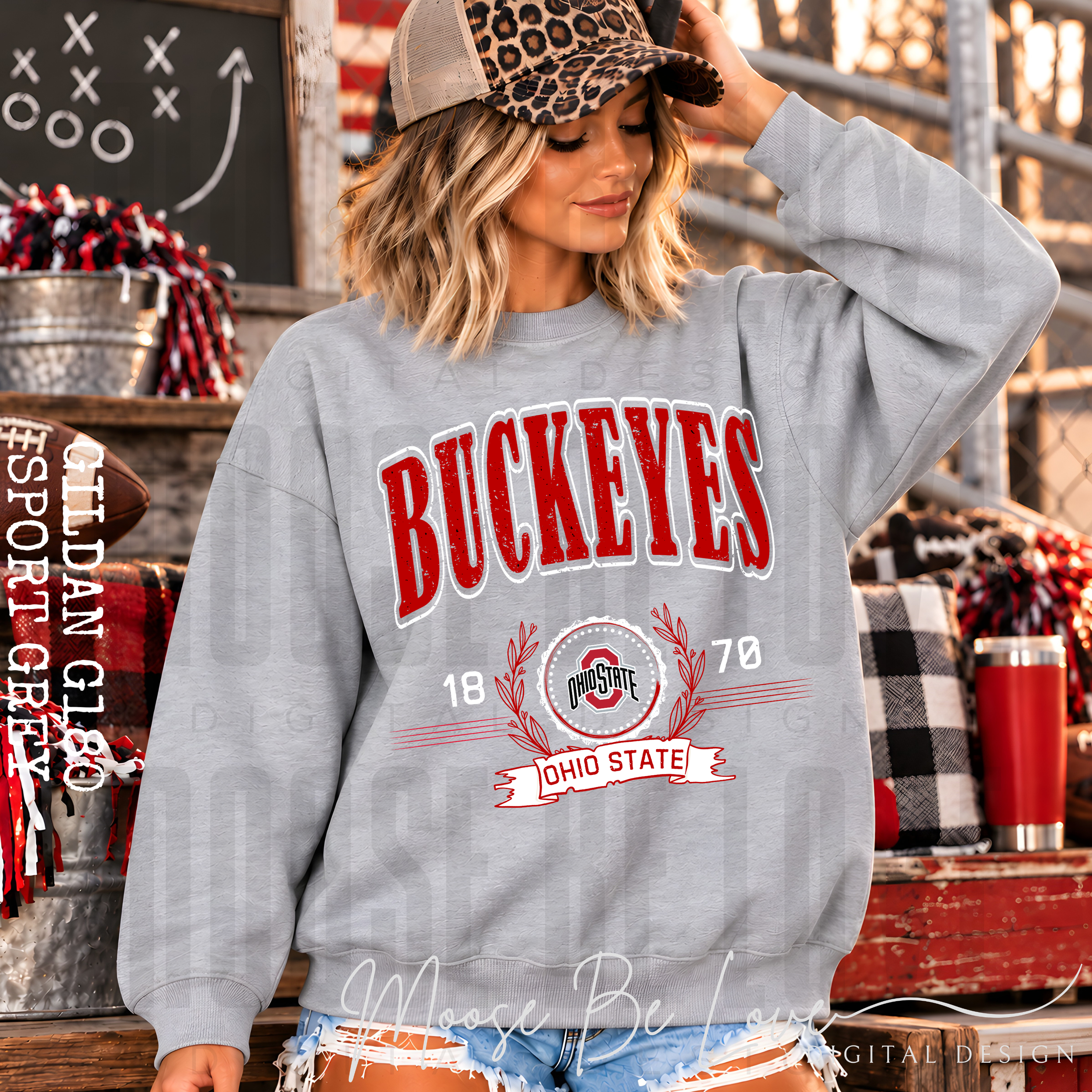 BUCKEYES VINTAGE CREST PNG