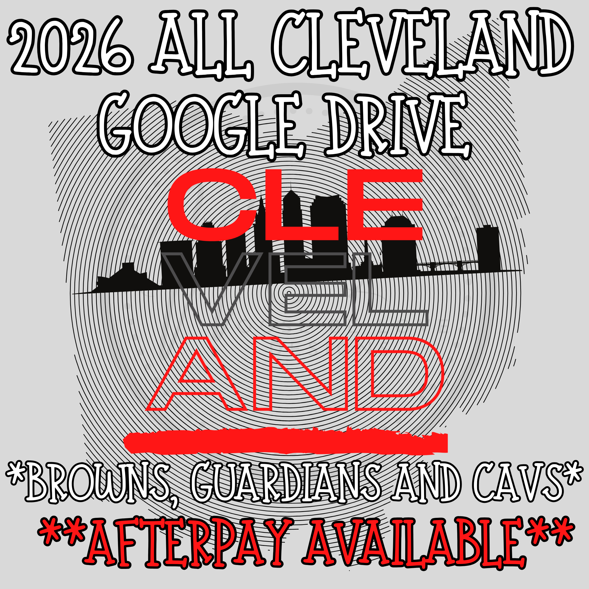2026 ALL THINGS CLEVELAND GOOGLE DRIVE**must purchase transfer license if selling transfers**