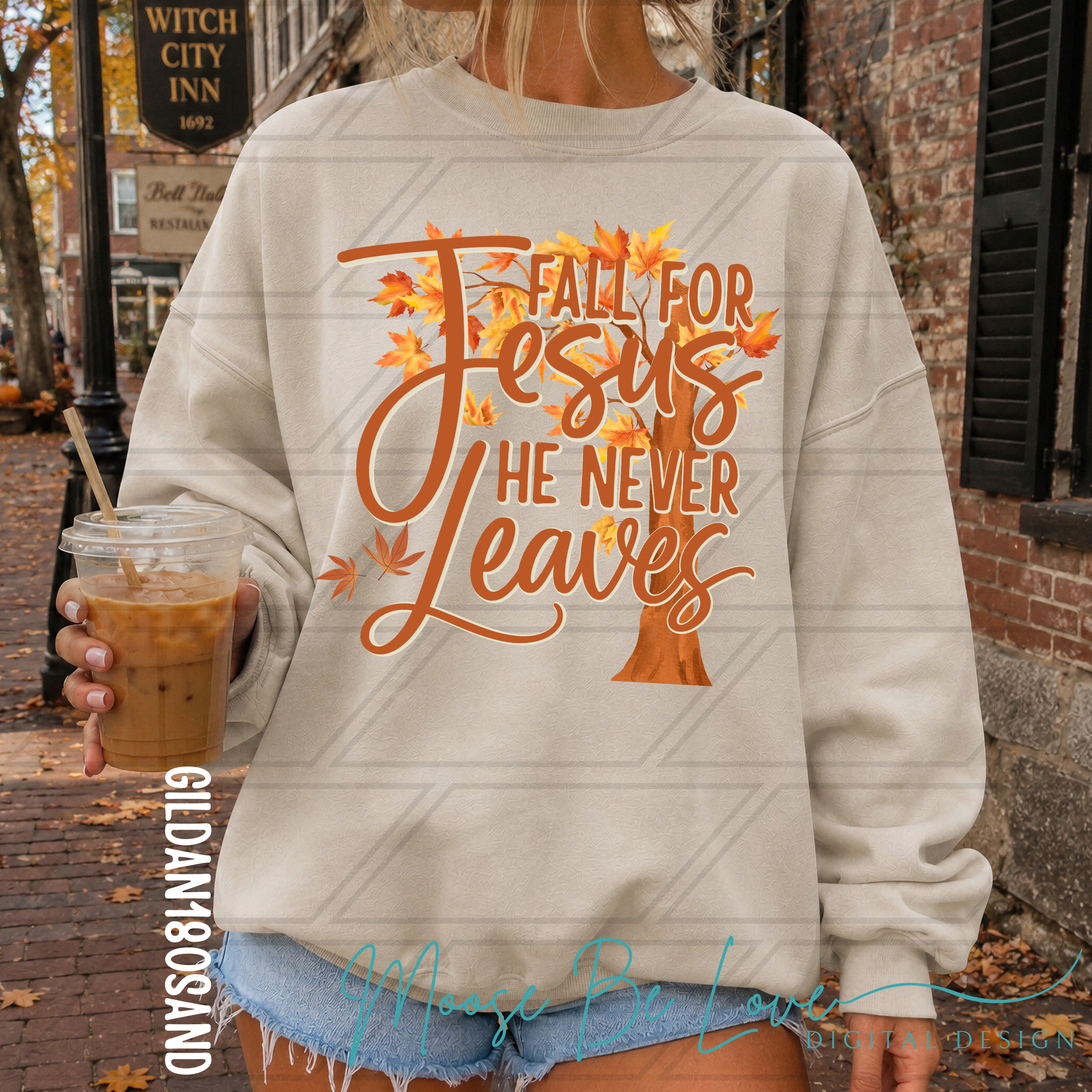 FALL FOR JESUS HE NEVER LEAVES HAND DRAWN WORD ART BUNDLE