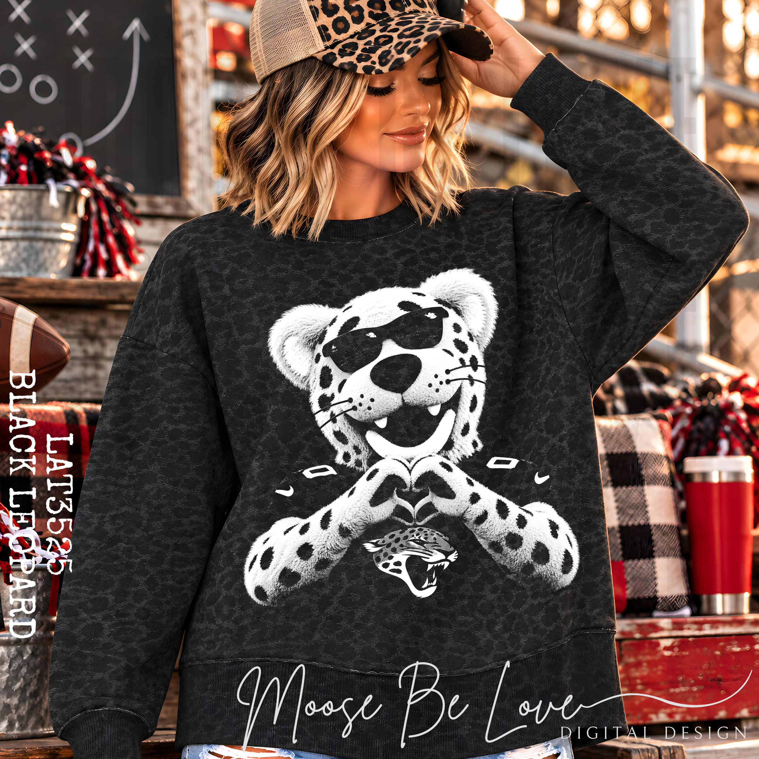 JAGUARS MASCOT HAND HEART HALFTONE PNG