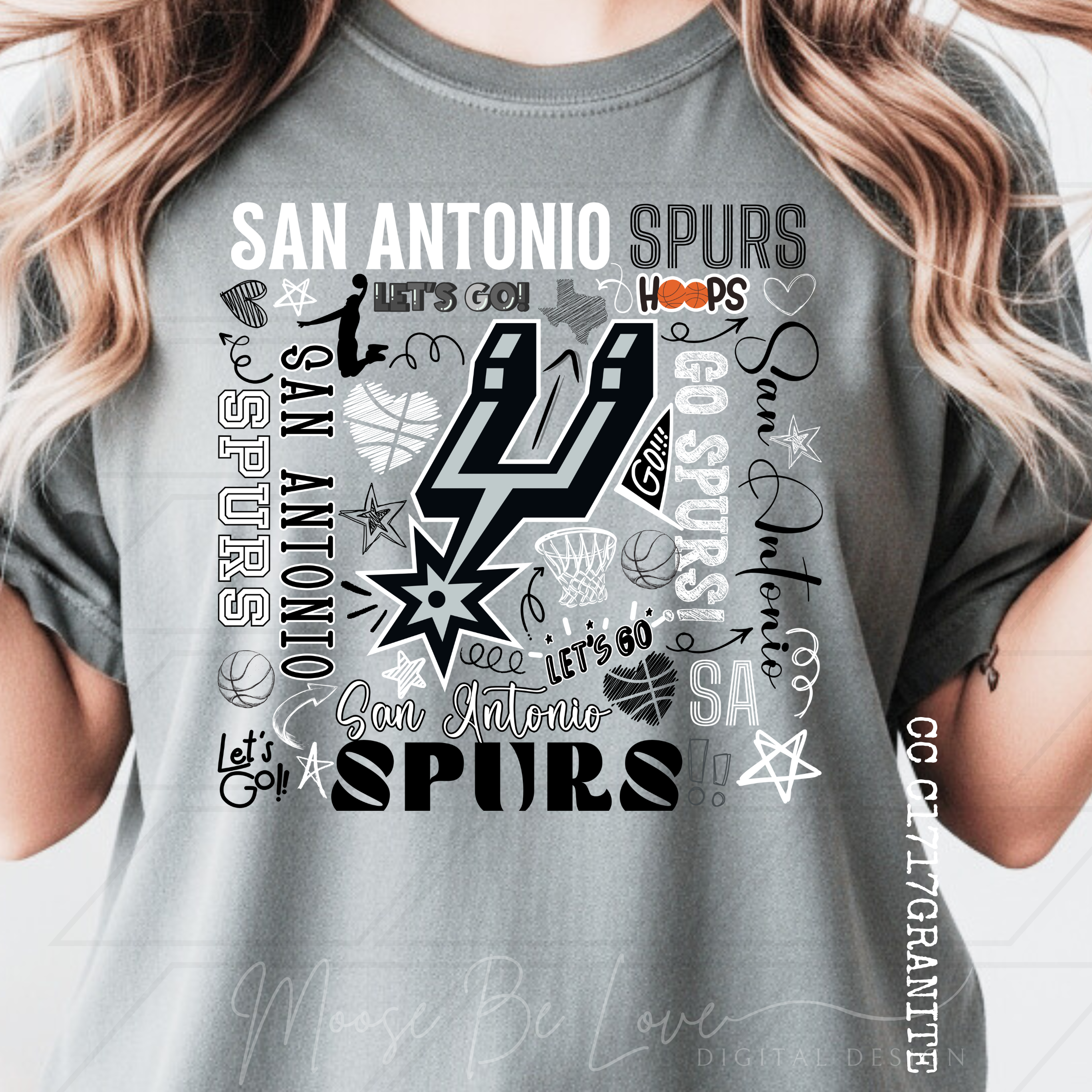 SAN ANTONIO BASKETBALL TYPOGRAPHY PNG
