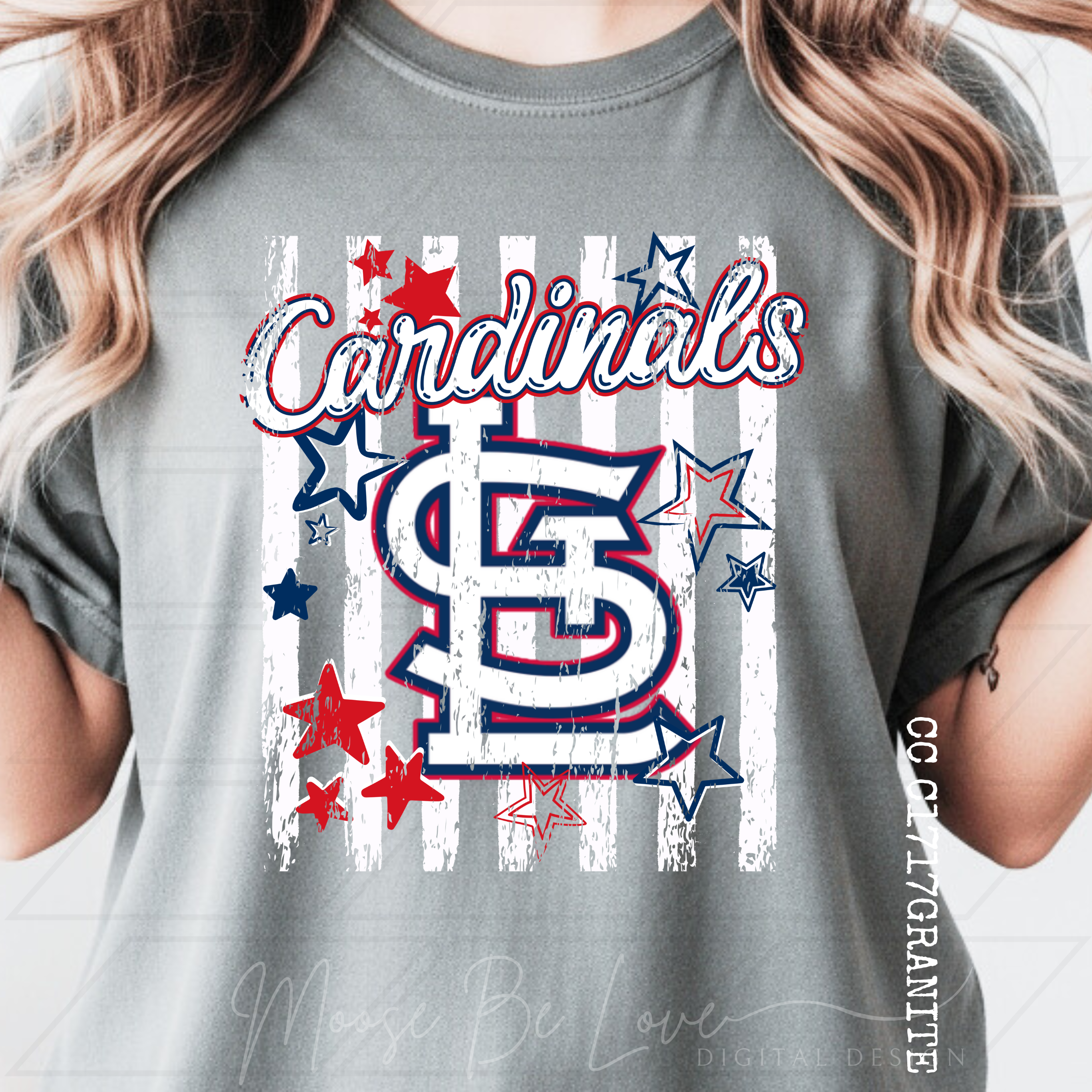 CARDINALS BASEBALL STARS AND VERTICAL STRIPES BUNDLE