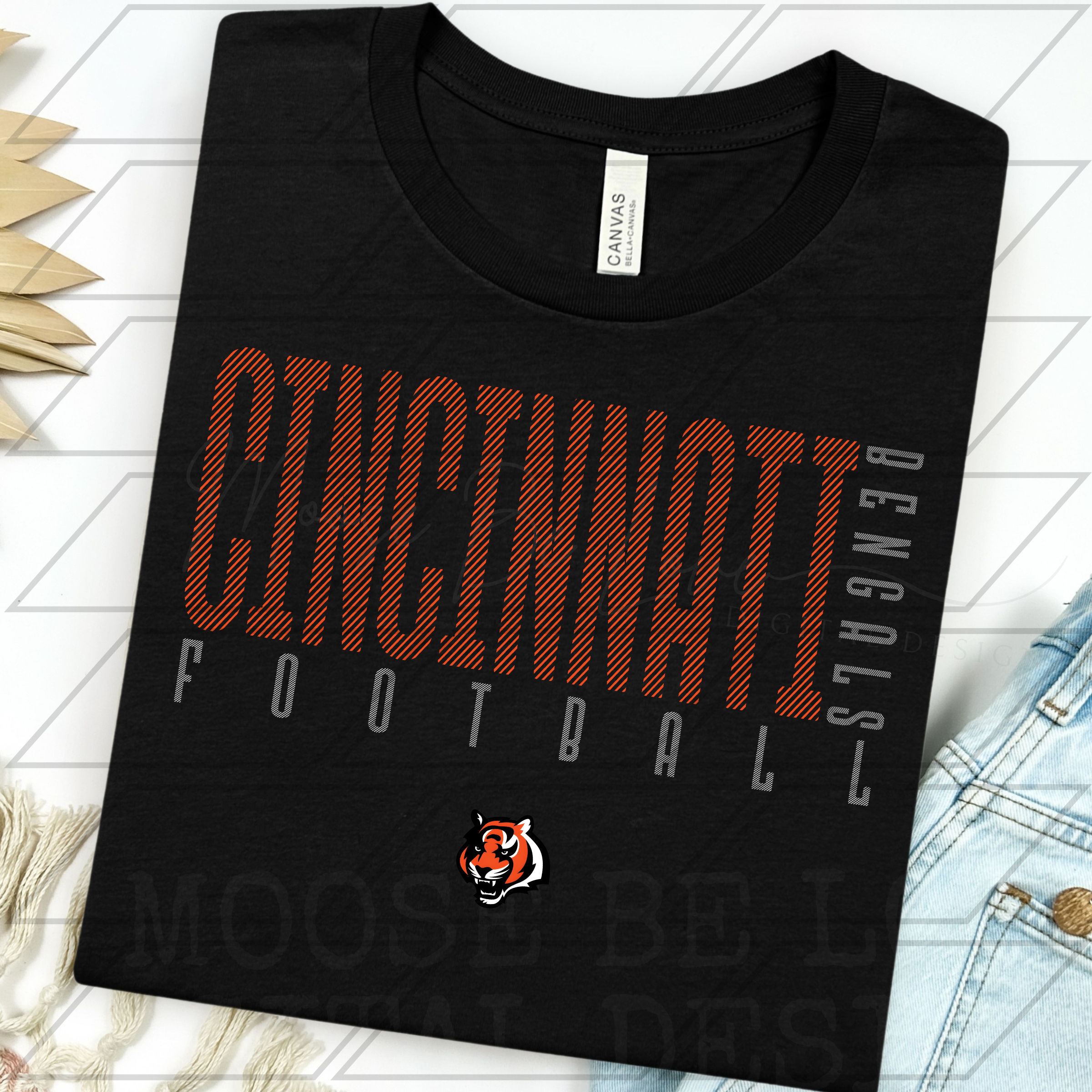 BENGALS FOOTBALL FOX KEITH LAYERED STRIPES BUNDLE**3 COLOR OPTIONS**