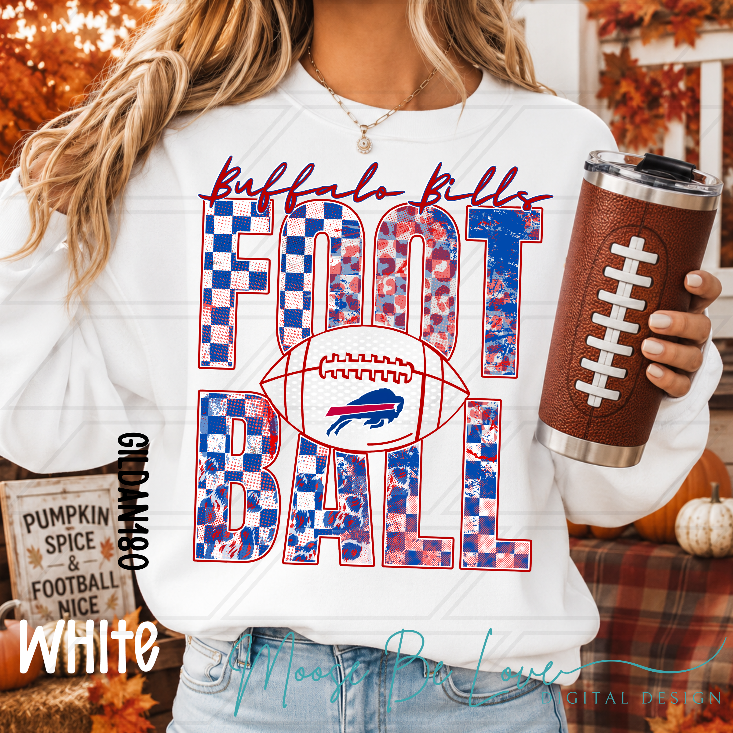 BILLS CHECKERED LEOPARD GRUNGE FOOTBALL BUNDLE