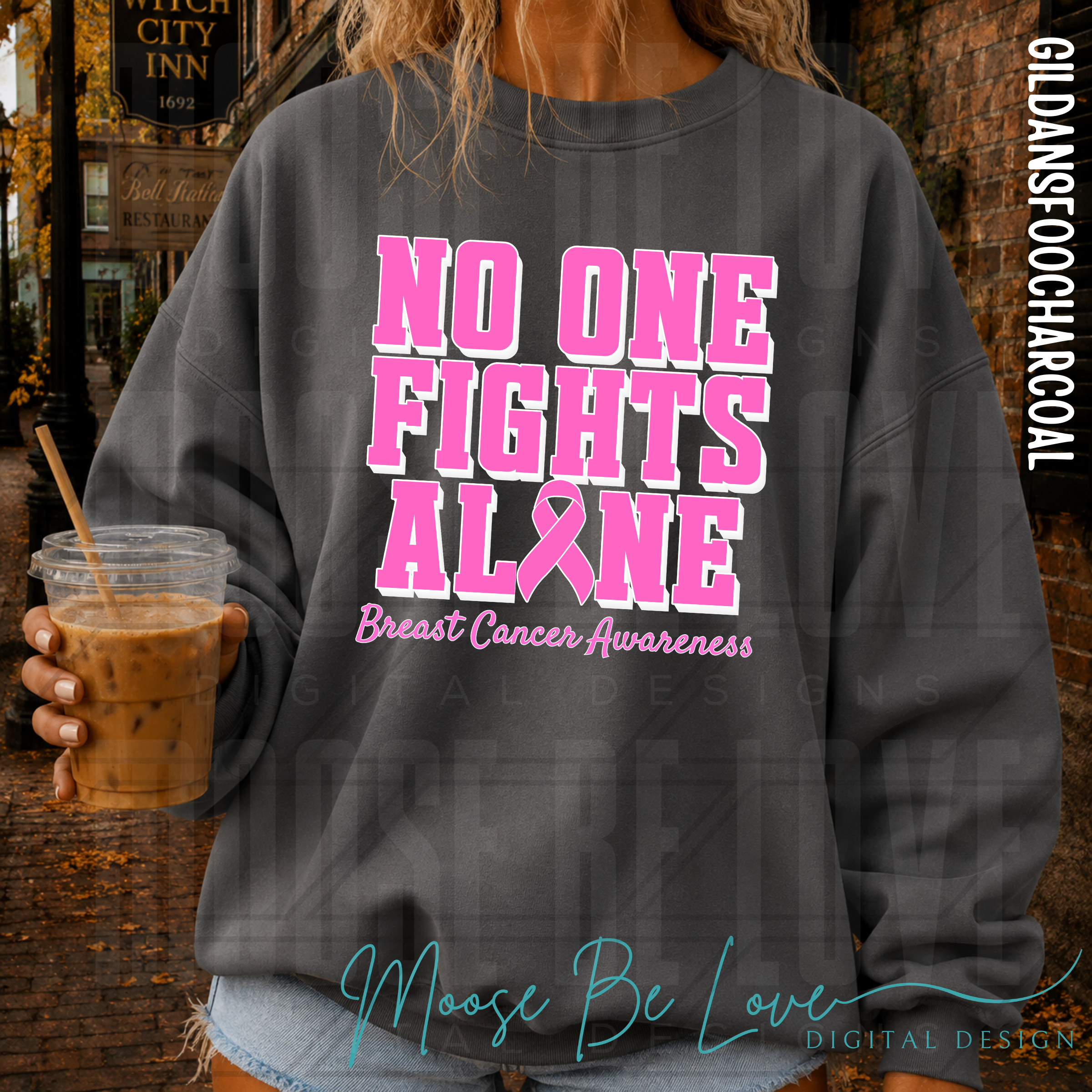 NO ONE FIGHTS ALONE 3D BREAST CANCER AWARENESS BUNDLE